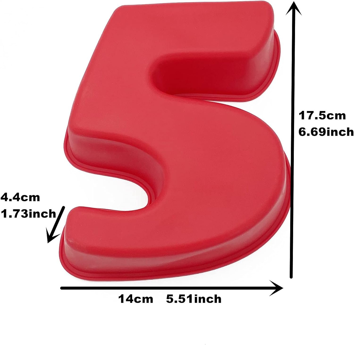 10 Inch 9 pieces Large Size Number Moulds Baking Forms Silicone Number Mold Cake Pan (10 inch)