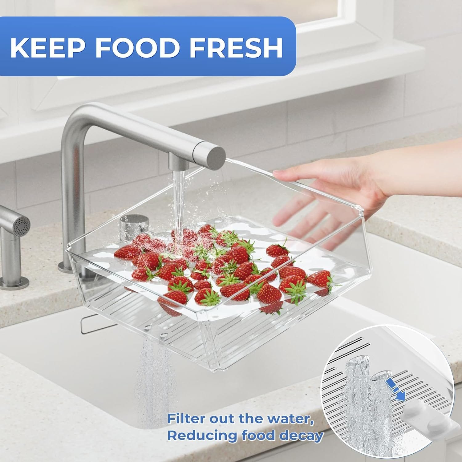 10 Pack Refrigerator Organizer Bins Stackable with Lids, Clear Fridge Organizers and Storage, Kitchen Organizer Storage Containers for Fruit, Produce, Food, Vegetables 10 Pack Refrigerator Organizer Bins Stackable with Lids, Clear Fridge Organizers and Storage, Kitchen Organizer Storage Containers for Fruit, Produce, Food, Vegetables