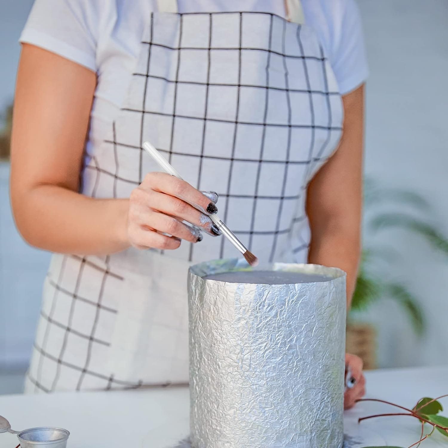 10 Pieces Cake Baking Brushes Food Paint Brush for Chocolate Sugar Cookie Decoration Brushes Set Cookie Decorating Supplies with Fondant and Gum Paste Tool (Purple)