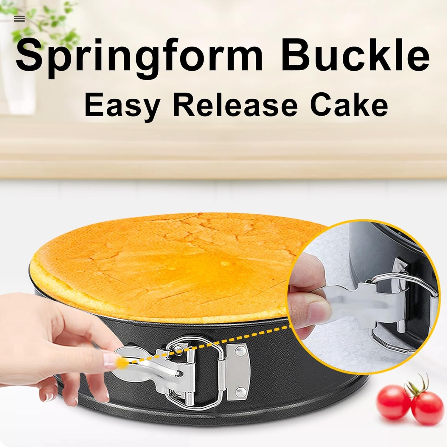 103Pcs Springform Pans Set, Nonstick Leakproof Round Cake Pans Sets Include 6/8/10 Inch Cheesecake Pan with Removable Bottom and Cake Decorating Kit Supplies, Spring Form Pans for Baking