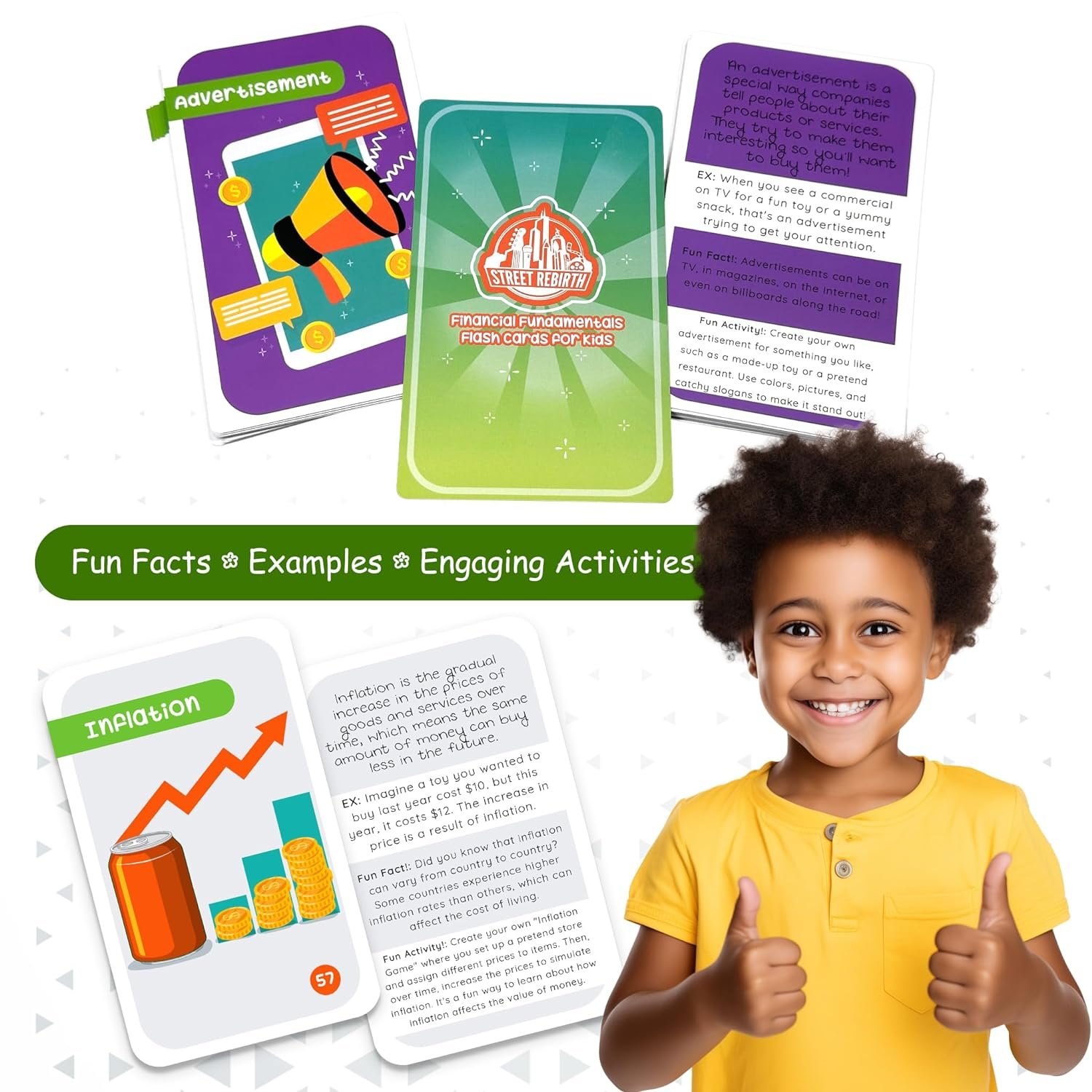 110 Financial Literacy Flash Cards for Kids  All Ages - Money Management, Budgeting, Savings,  Investment Skills - Educational Tool for Entrepreneurial Success, Cash Flow  Economic Empowerment