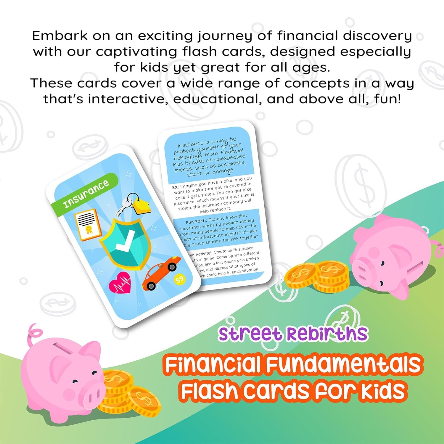 110 Financial Literacy Flash Cards for Kids  All Ages - Money Management, Budgeting, Savings,  Investment Skills - Educational Tool for Entrepreneurial Success, Cash Flow  Economic Empowerment