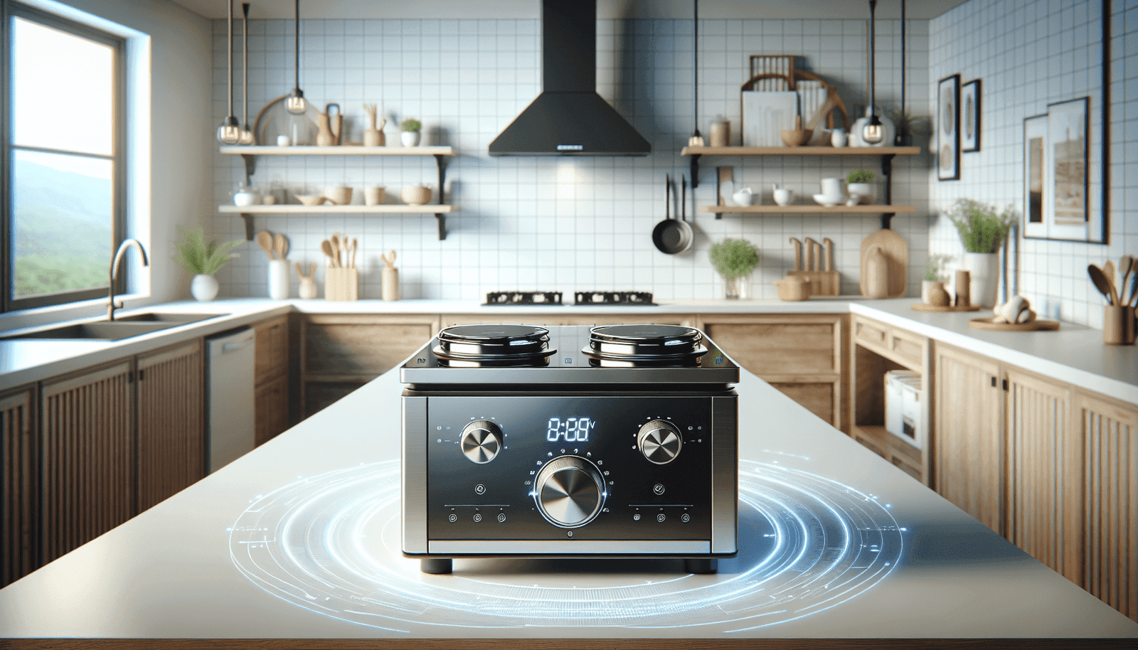 110V, Ramblewood 2 Burner Electric Cooktop, EC2-27. UL rated German EGO burner. 110V, Ramblewood 2 Burner Electric Cooktop, EC2-27. UL rated German EGO burner.