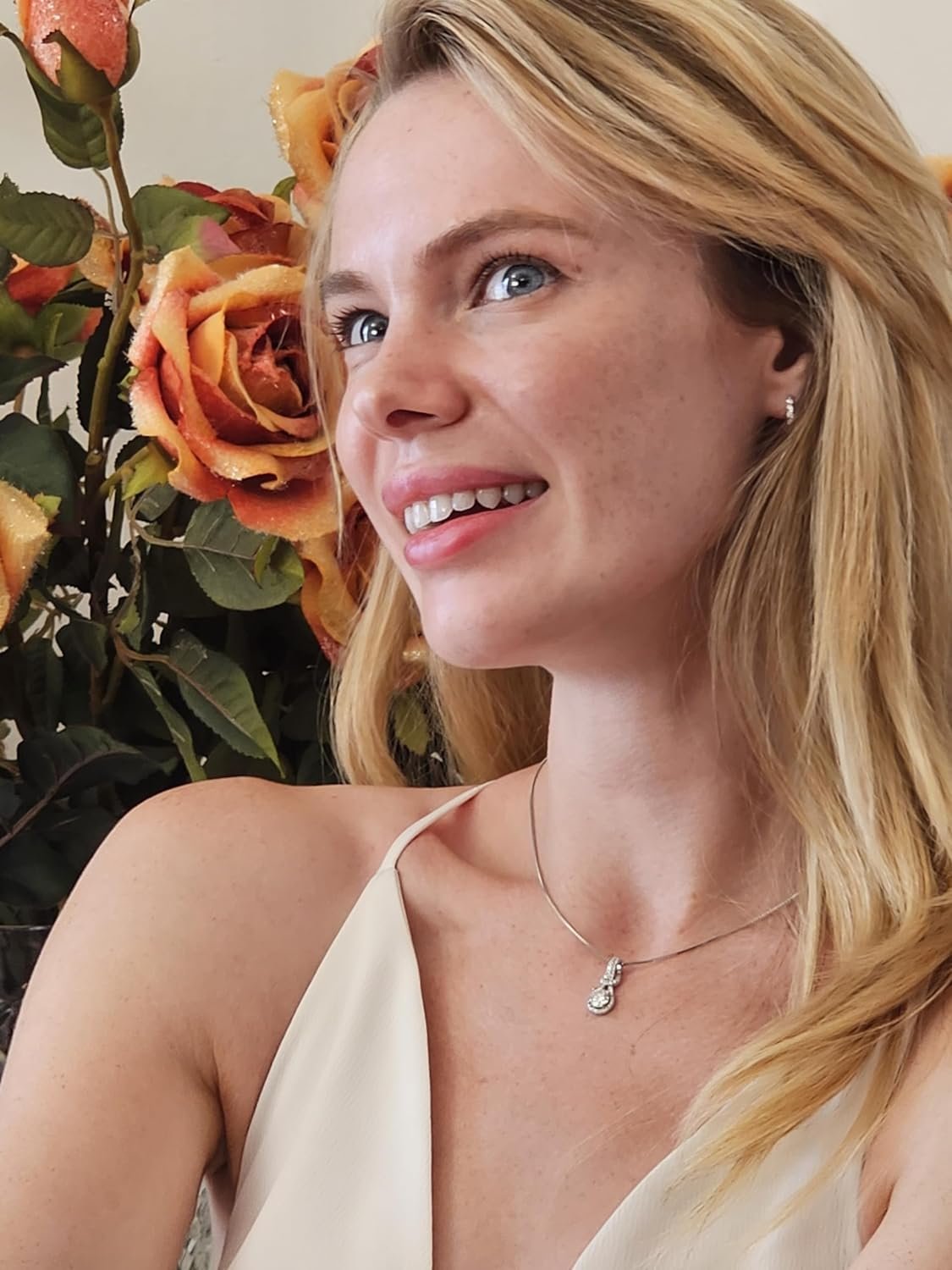 1.25ct Valentines Day Diamond Necklace Gordion Knot Jewelry Love Jewelry for women on Valentines Day Presents for wife Gifts from Husband Mosanit Lab Grown Diamond Necklace Sterling Silver 18k Gold