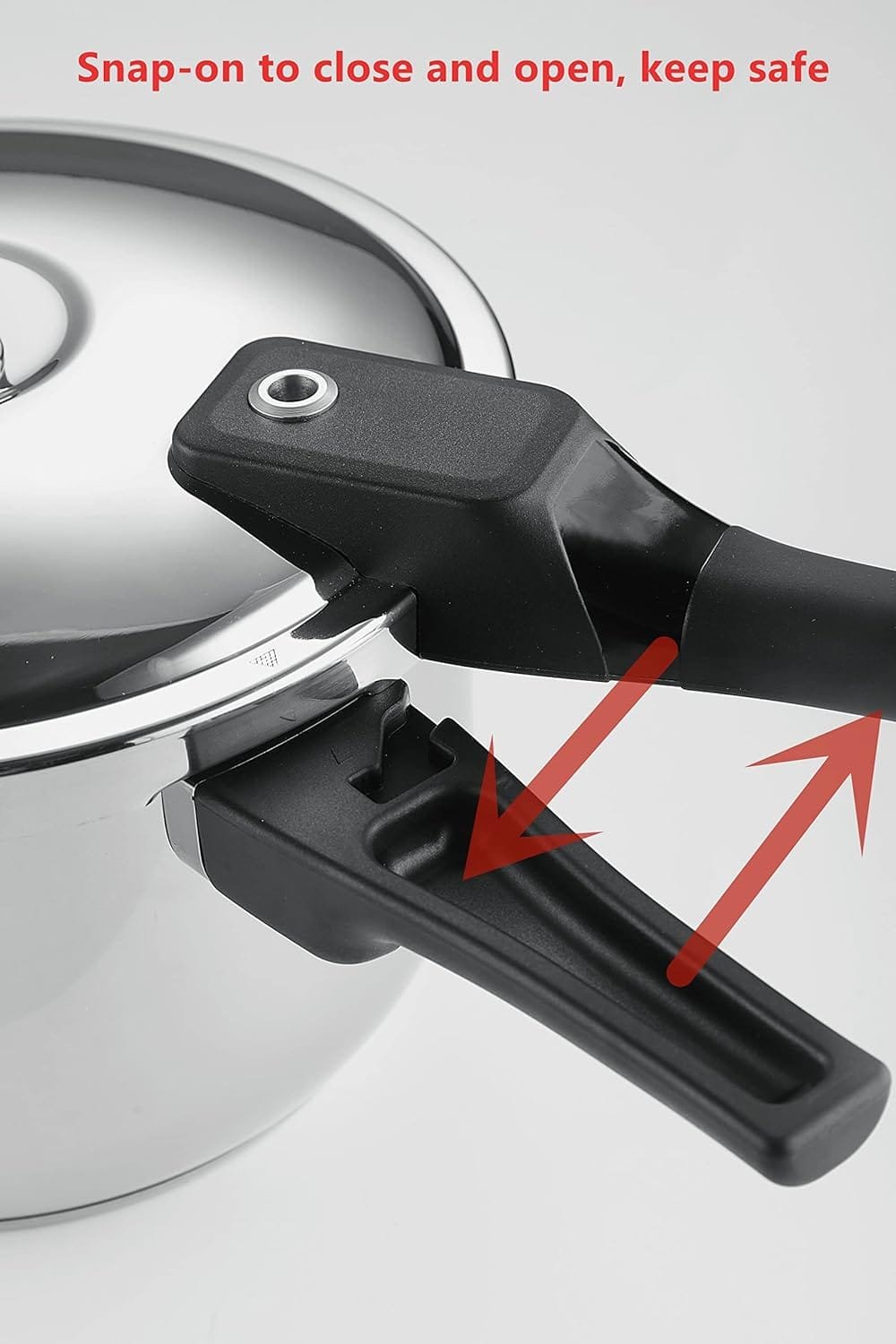 1Gal Thickened Stainless Steel Pressure Cooker Cookware Pressure Canner Rice Cooker with Spring Valve Safeguard Devices, Compatible with Gas  Induction Cooker Explosion-proof suitable for 3-5person