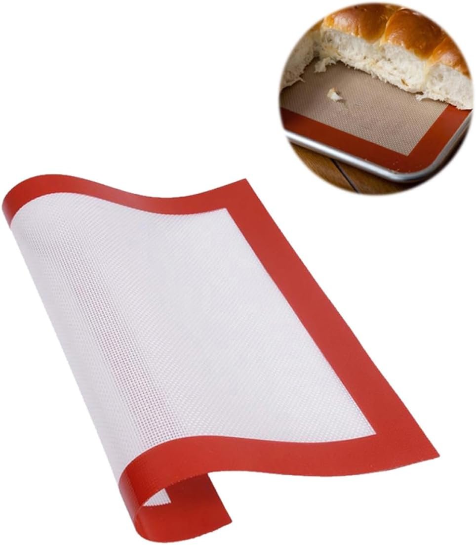 2 Pcs Nonstick Baking Tray Pad Non-slip Baking Mat Silicone Baking Mats Kitchen Baking Mat Macaroons Baking Mat Home Baking Food Grade Silicone Dropshipping Baking Tools