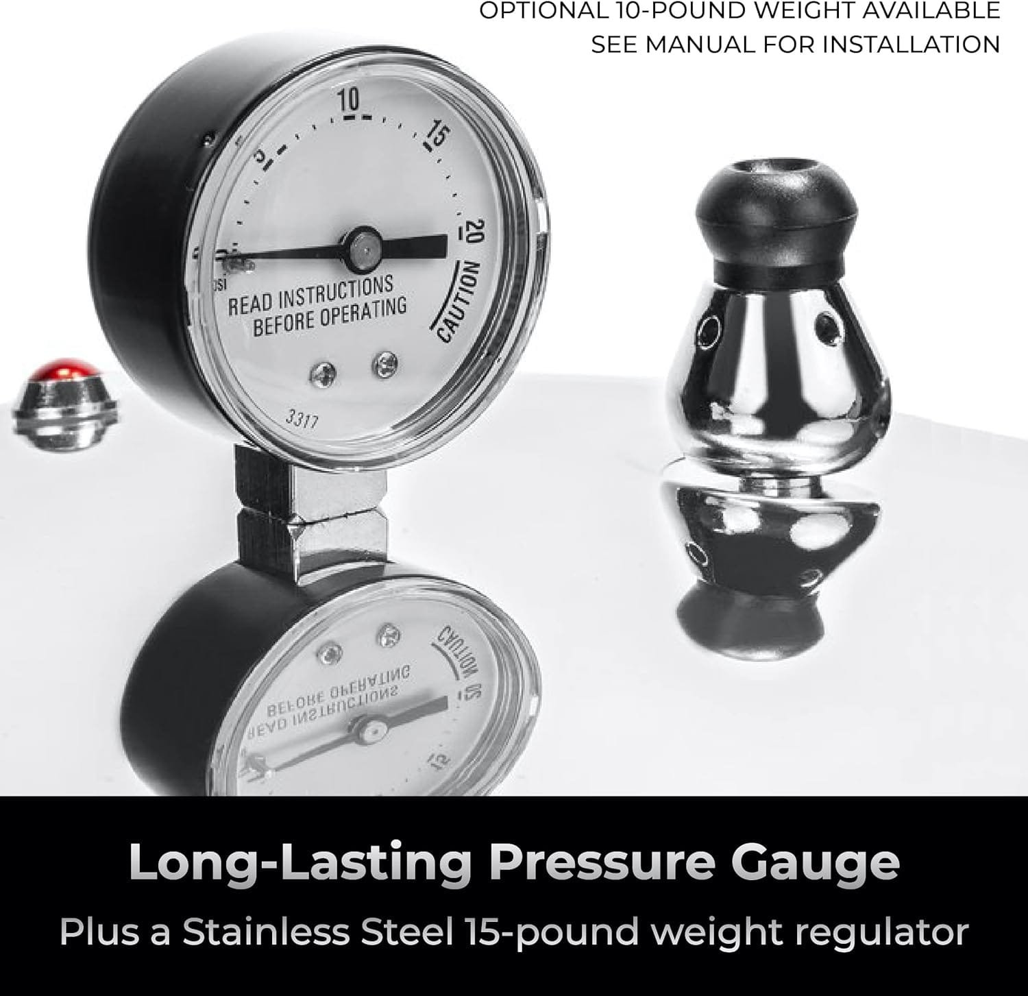 23 Quart Pressure Canner  Cooker | Induction Compatible | Pressure Gauge  Pressure Regulator | Aluminum  Stainless Steel | Denali is a USA Company