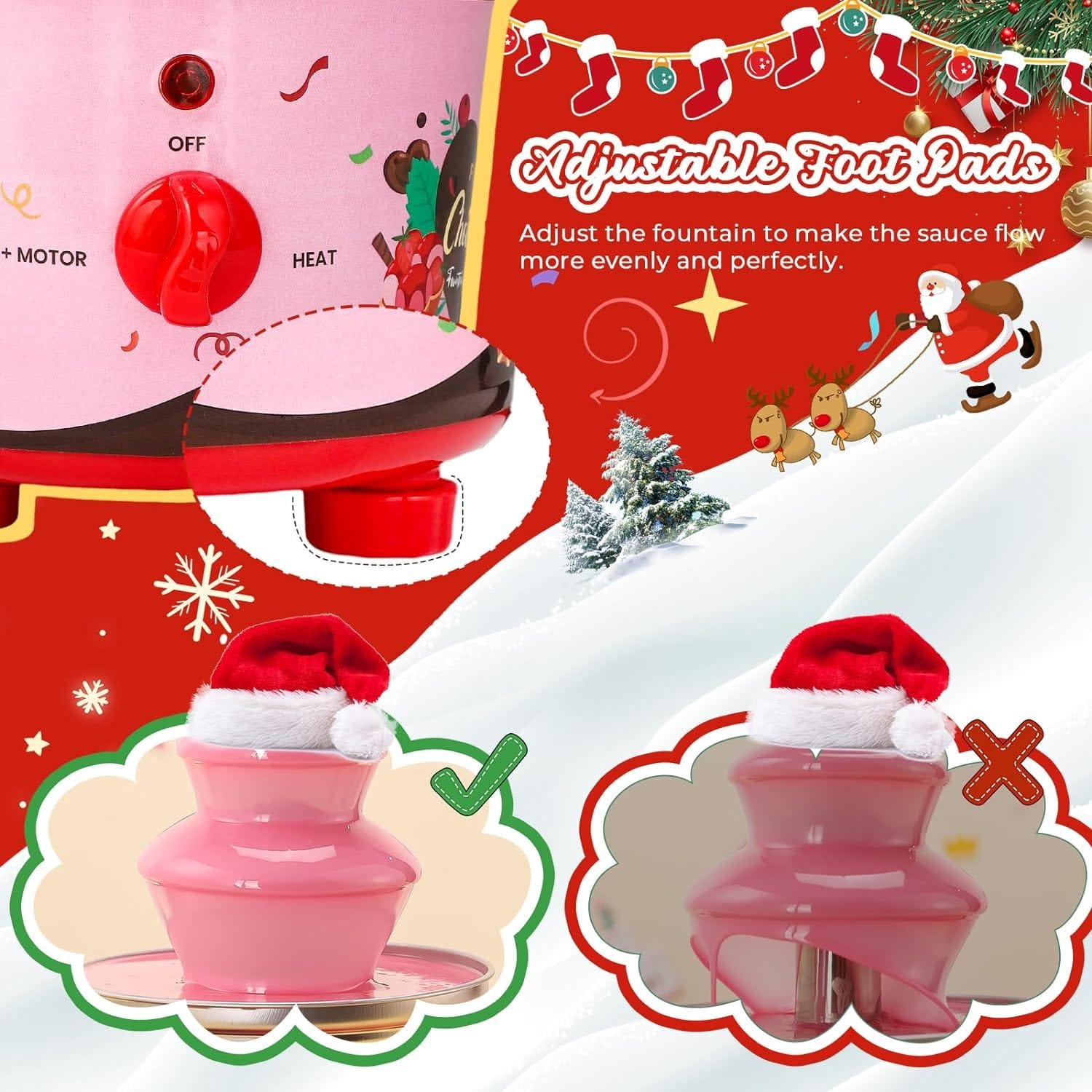 3 Tiers Mini Chocolate Fountain Machine 16 Oz Fondue Fountain with Removable Serving Tray and Disposable Skewers Nacho Cheese Fountain for Party, Gathering, Wedding, Rental 3 Tiers Mini Chocolate Fountain Machine 16 Oz Fondue Fountain with Removable Serving Tray and Disposable Skewers Nacho Cheese Fountain for Party, Gathering, Wedding, Rental