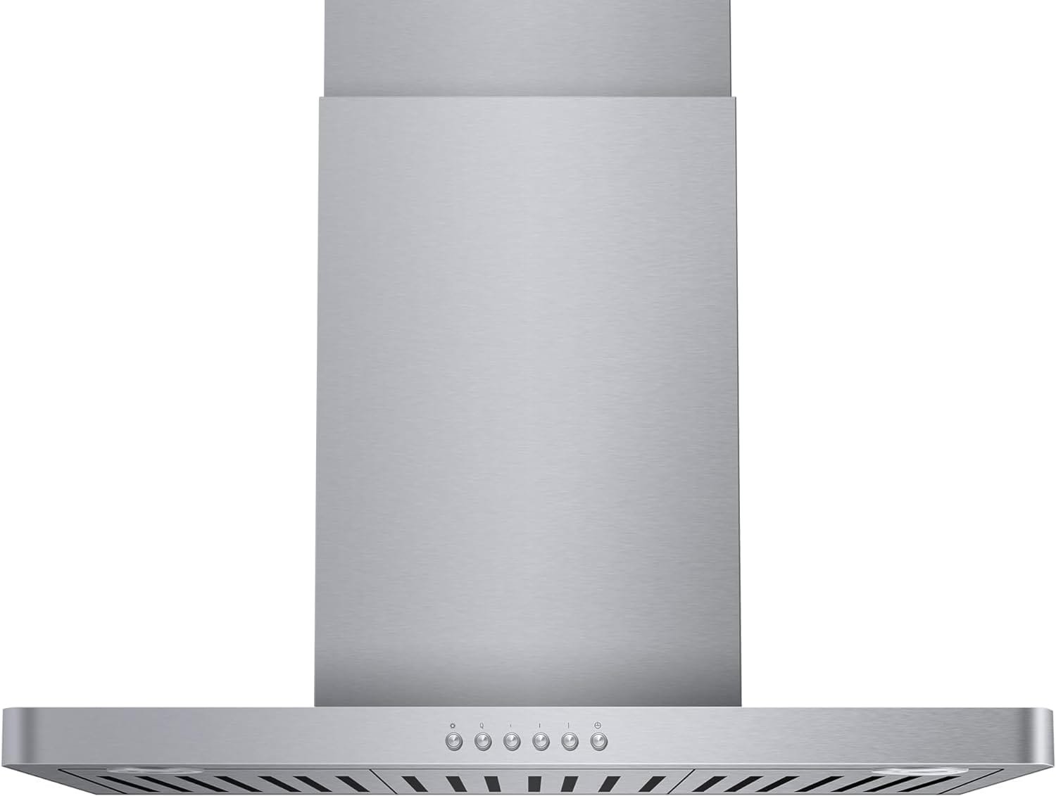 30 Range Hood - 900 CFM Stainless Steel Wall Mount Kitchen Exhaust with 4 Speed Fan, LED Lights, Push Button, Ultra-thin Body, Chimney Style Stove Vent Hood  Ducted Exhaust Vent