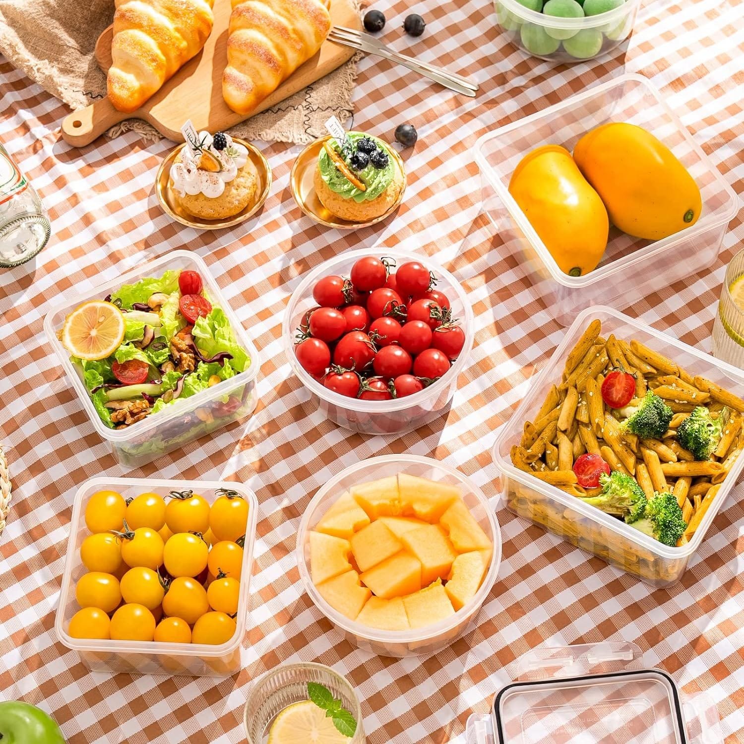 36 PCS Food Storage Containers (18 Stackable kitchen Storage Containers with 18 Lids airtight) - BPA-Free  Microwave, Dishwasher freezer Safe Meal Prep Container with Chalkboard Labels  Marker……