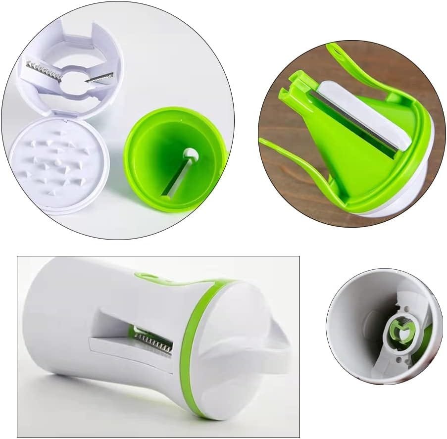 3in1 Vegetable Spiralizer Portable Stainless Steel Slicer Veggie Pasta and Spaghetti Maker for Low Carb Gluten Free Meals 3in1 Vegetable Spiralizer Portable Stainless Steel Slicer Veggie Pasta and Spaghetti Maker for Low Carb Gluten Free Meals