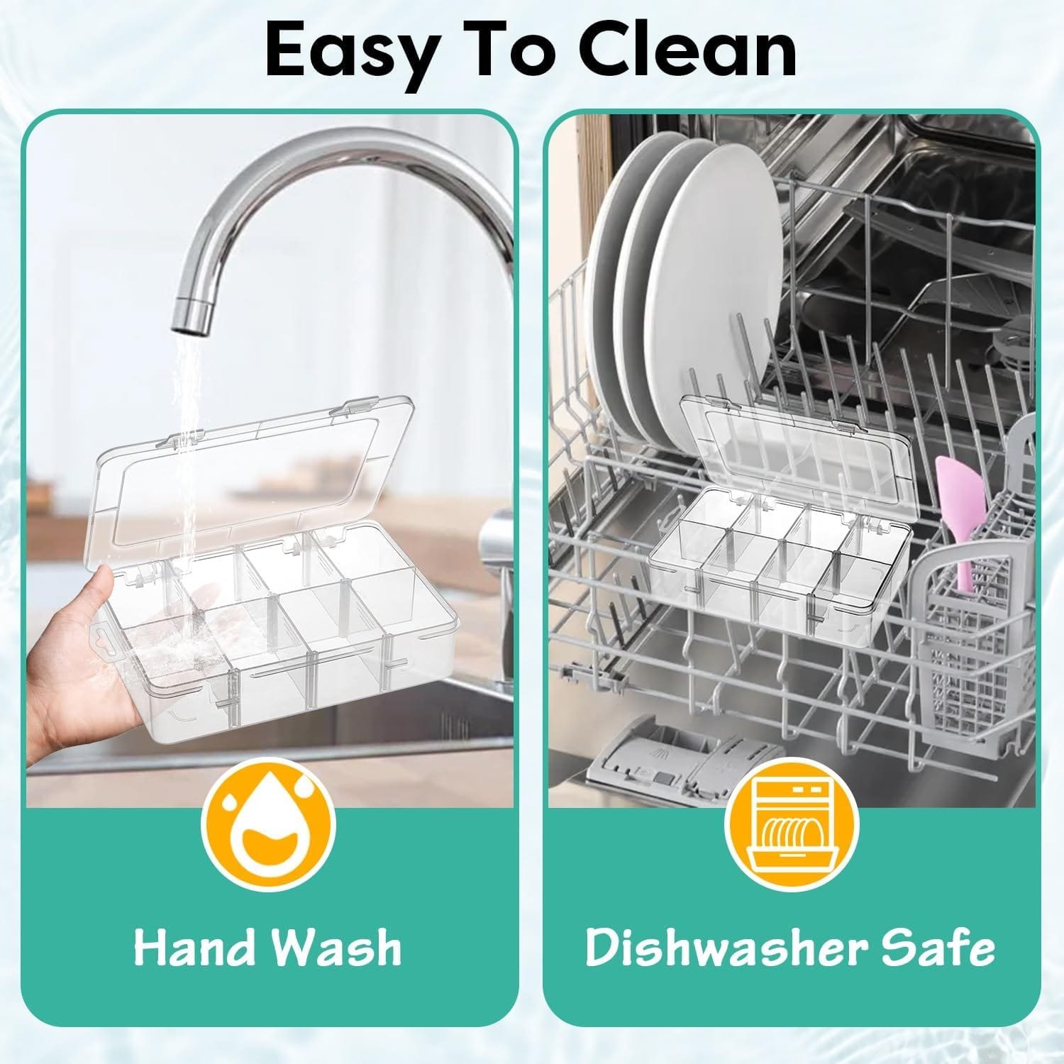 3Pack Snack Box Set for Kids-Reusable Divided Snack Container Box Snackle Box,Snack Solution, Food Storage Container for Kids, School,Travel|Removable Dividers,Dishwasher Safe,BPA-Free,8 Compartments