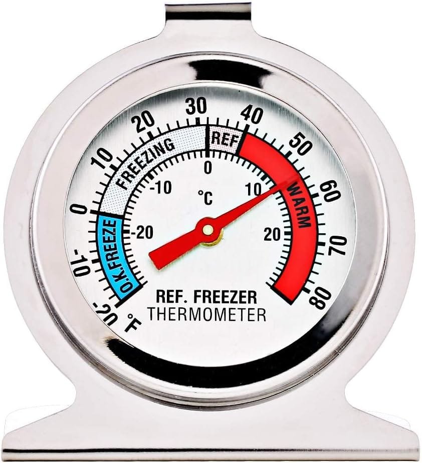 4 Pack Refrigerator Freezer Thermometer Large Dial Analog Thermometer 4 Pack Refrigerator Freezer Thermometer Large Dial Analog Thermometer