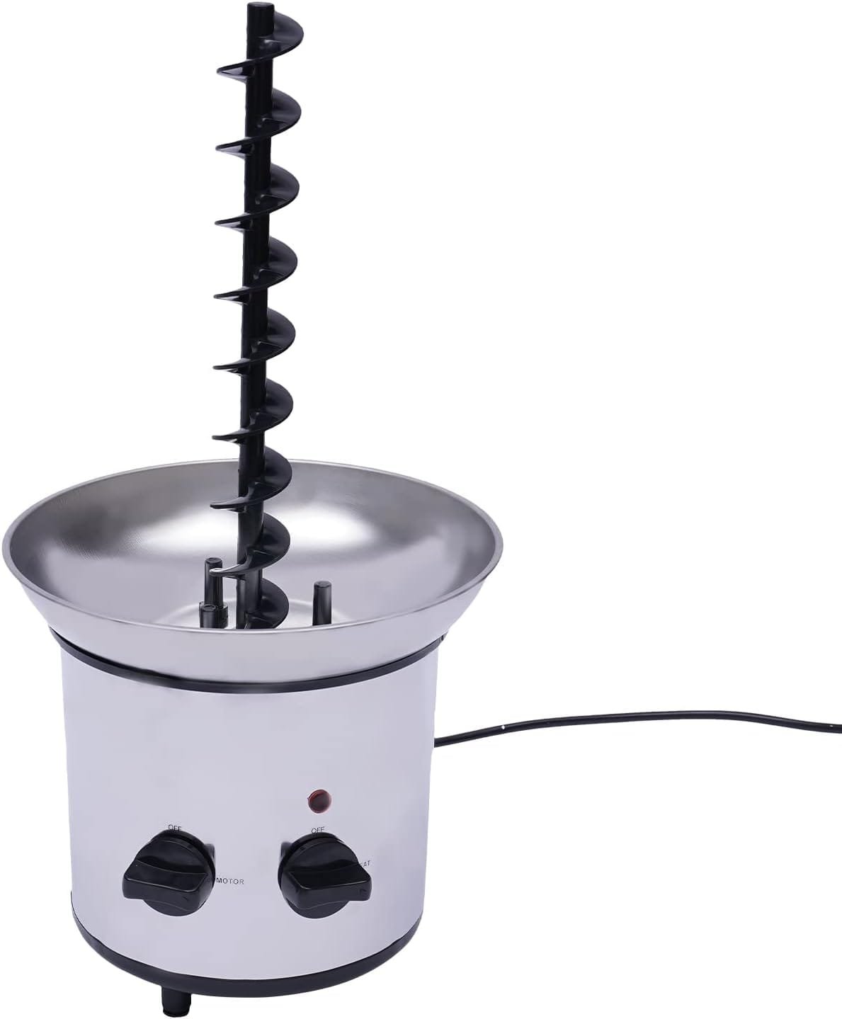 4-Tier Chocolate Fountain Machine for Parties and Weddings - Melting Chocolate, Cheese, and More - Durable 304 Stainless Steel Construction (110V)