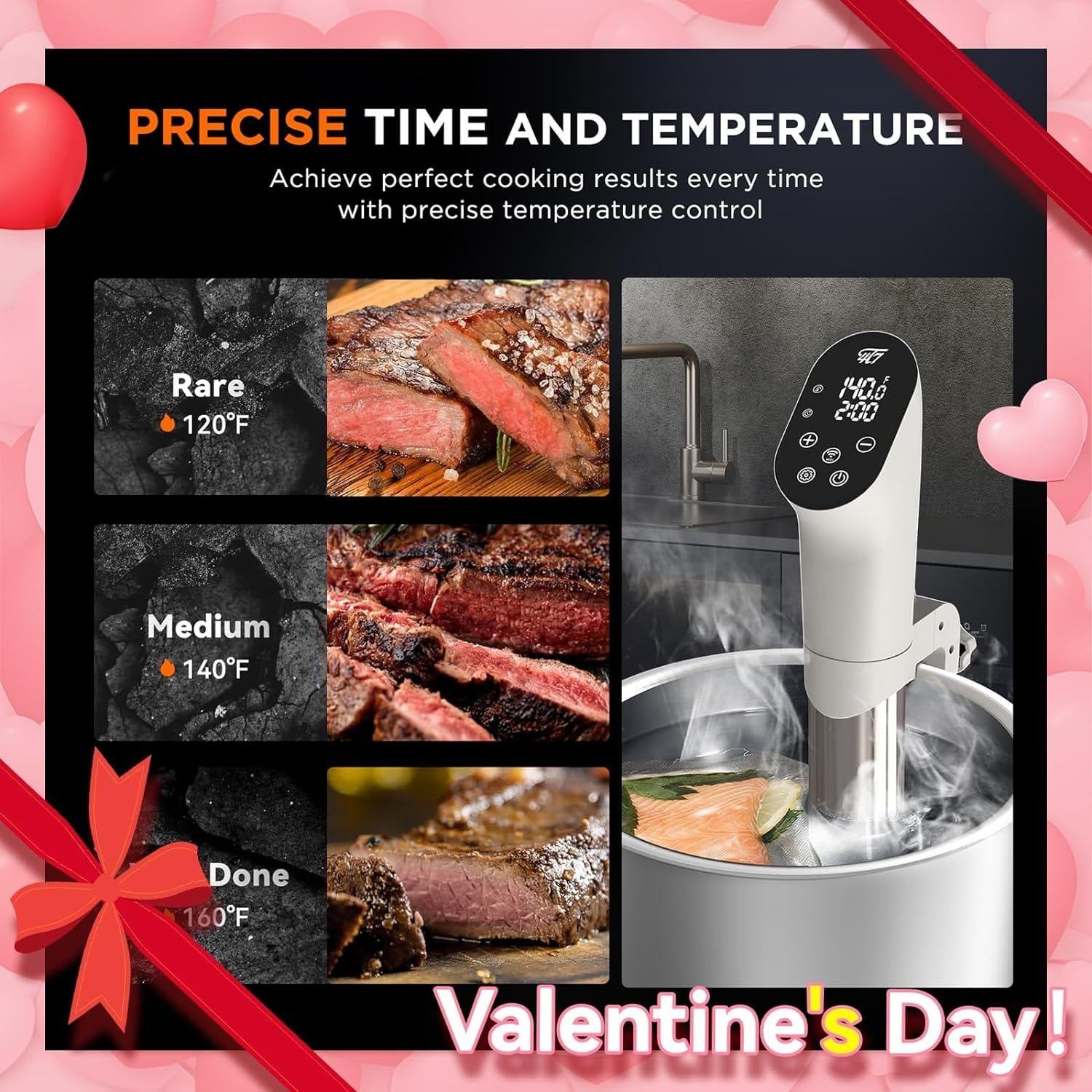4t7-sous-vide-machine-1100w-sous-vide-precision-cooker-waterproof-wifi-app-control-ultra-quiet-immersion-circulator-with - Cooking Appliance World