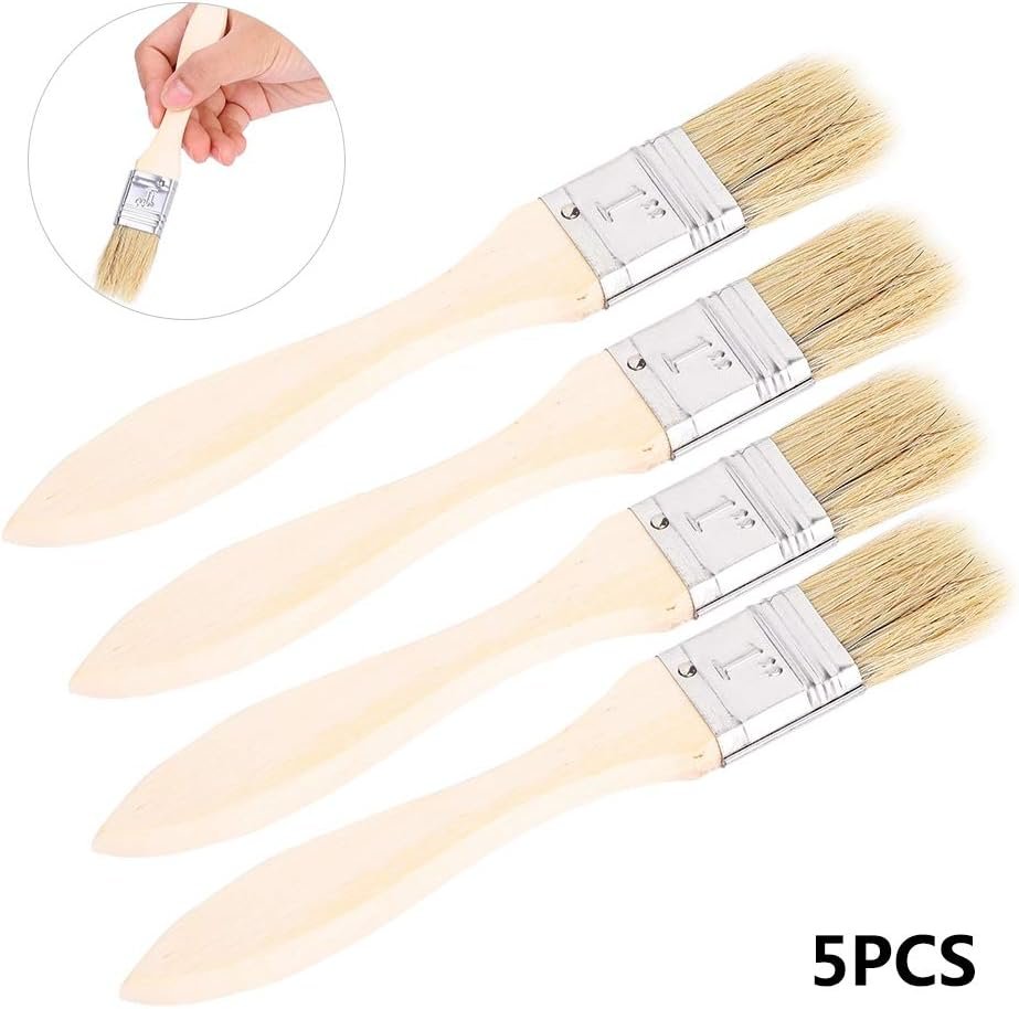 5Pcs BBQ Brush Set, Lightweight Food Brush for Sauce, Pastry Brush for Cooking, Portable Baking Pastry Brush Set for Oil Butter Cream Cake Sauces Grilling Cooking Roasting Baking 5Pcs BBQ Brush Set, Lightweight Food Brush for Sauce, Pastry Brush for Cooking, Portable Baking Pastry Brush Set for Oil Butter Cream Cake Sauces Grilling Cooking Roasting Baking