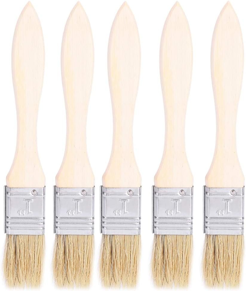 5Pcs BBQ Brush Set, Lightweight Food Brush for Sauce, Pastry Brush for Cooking, Portable Baking Pastry Brush Set for Oil Butter Cream Cake Sauces Grilling Cooking Roasting Baking 5Pcs BBQ Brush Set, Lightweight Food Brush for Sauce, Pastry Brush for Cooking, Portable Baking Pastry Brush Set for Oil Butter Cream Cake Sauces Grilling Cooking Roasting Baking