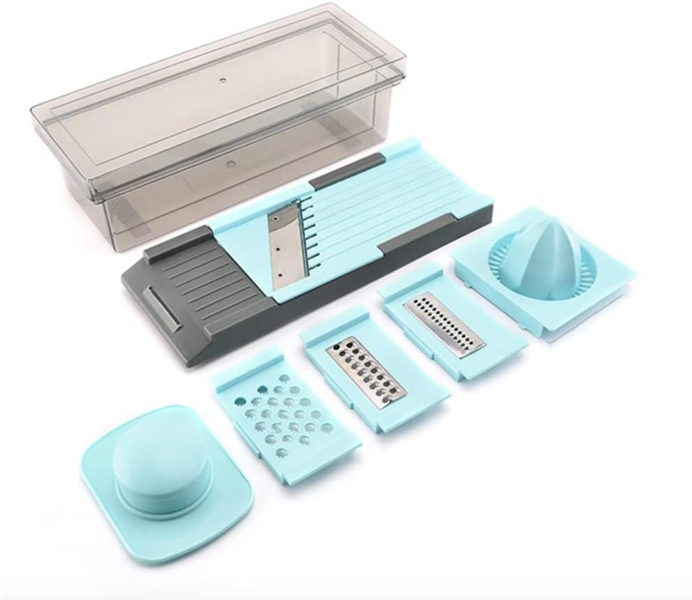 6 IN 1 Handheld Box Grater Onion Food Vegetable Chopper Slicer Potato Tomato Grater Multifunctional Spiralizer Grater Professional for Home Kitchen Safe Stainless Steel 6 IN 1 Handheld Box Grater Onion Food Vegetable Chopper Slicer Potato Tomato Grater Multifunctional Spiralizer Grater Professional for Home Kitchen Safe Stainless Steel