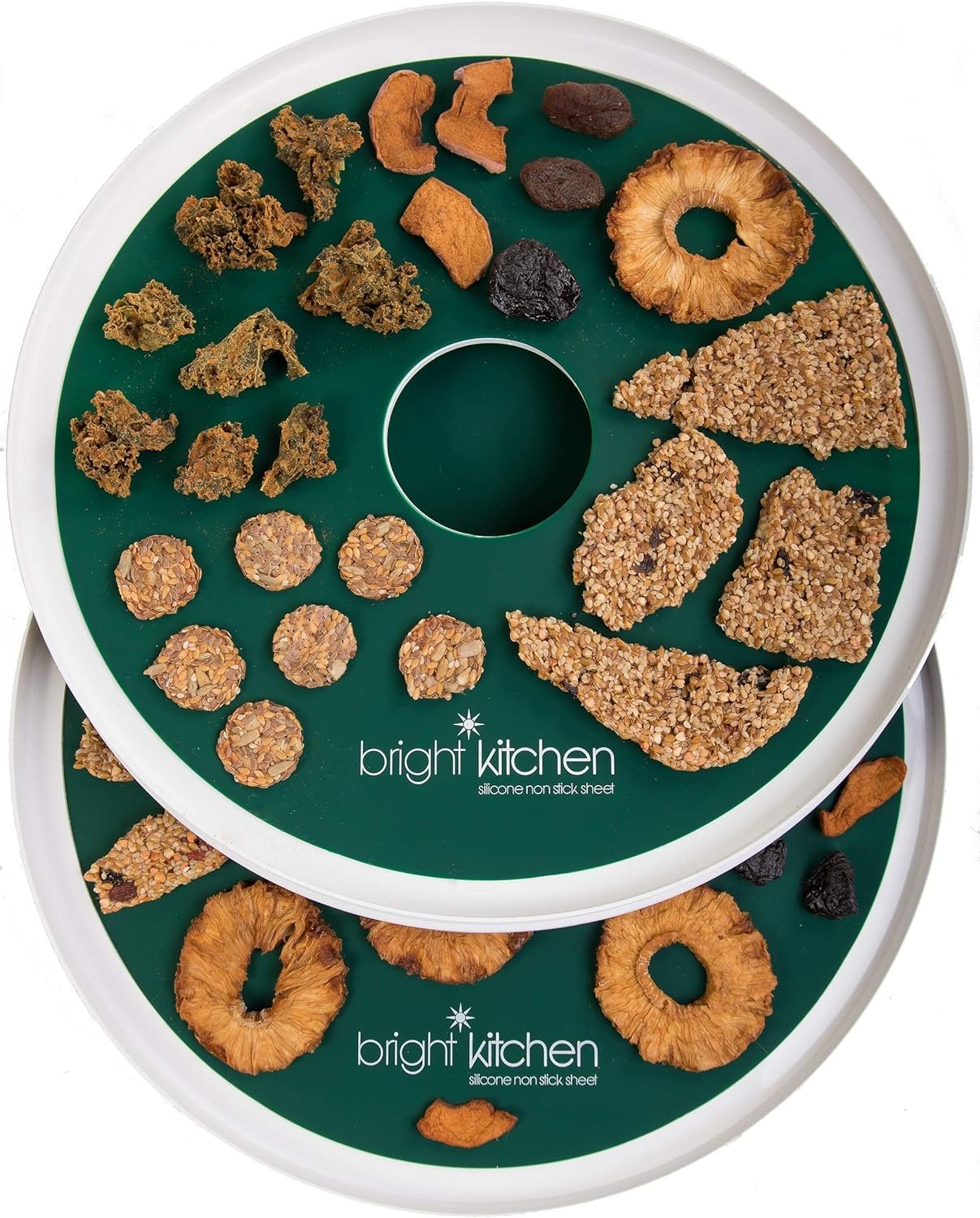 6-silicone-dehydrator-sheets-non-toxic-for-nesco-round-dehydrators-fruit-roll-up-fruit-leather-circle-reusable-flexible- - Cooking Appliance World