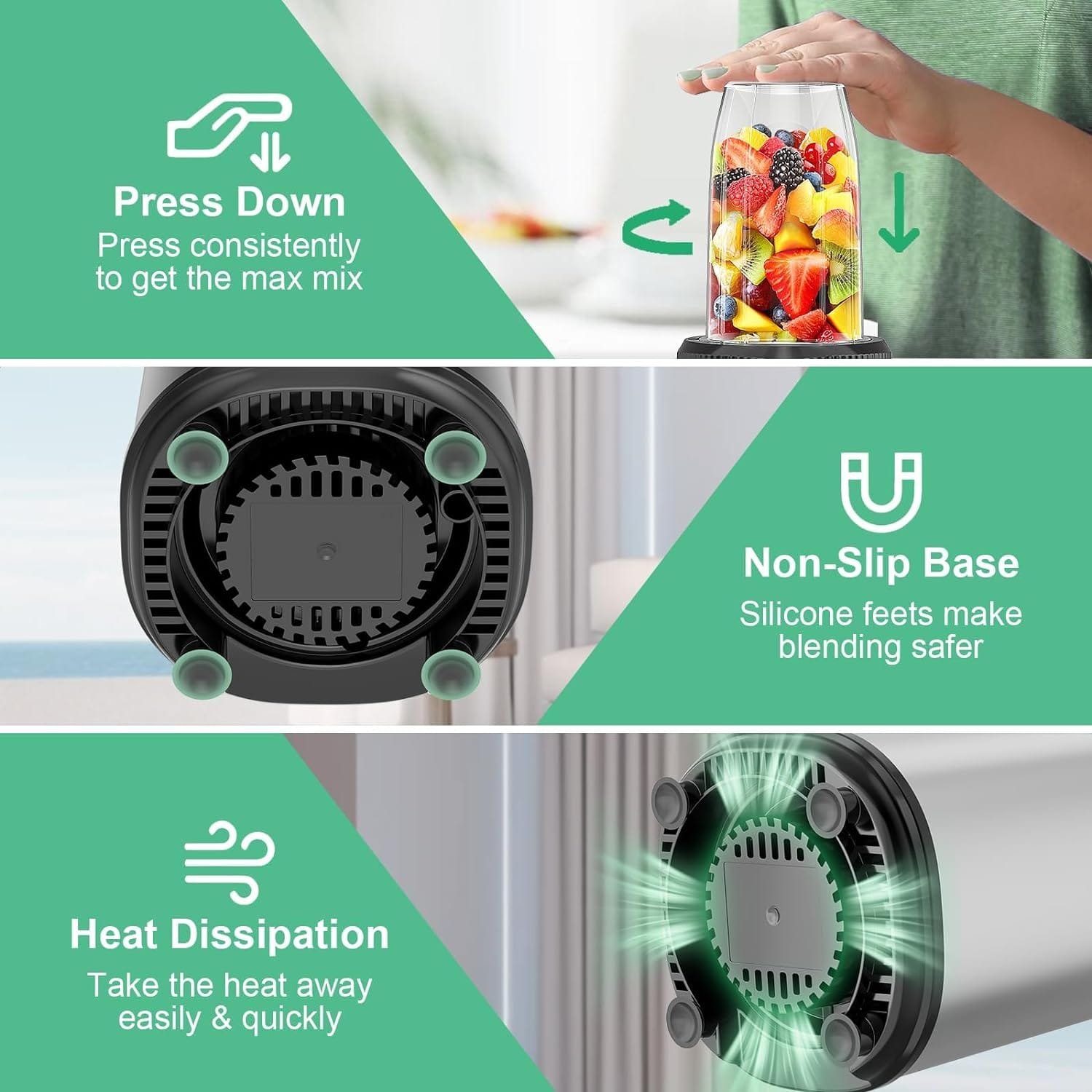 900W Smoothie Blender, Abuler Personal Blender for Shakes and Smoothies, 13 Pieces with 20 OZ *2 To-Go Cups, Portable Blenders for Kitchen Smoothie Ice Protein Frozen Juices Drink, Spices, BPA Free 900W Smoothie Blender, Abuler Personal Blender for Shakes and Smoothies, 13 Pieces with 20 OZ *2 To-Go Cups, Portable Blenders for Kitchen Smoothie Ice Protein Frozen Juices Drink, Spices, BPA Free