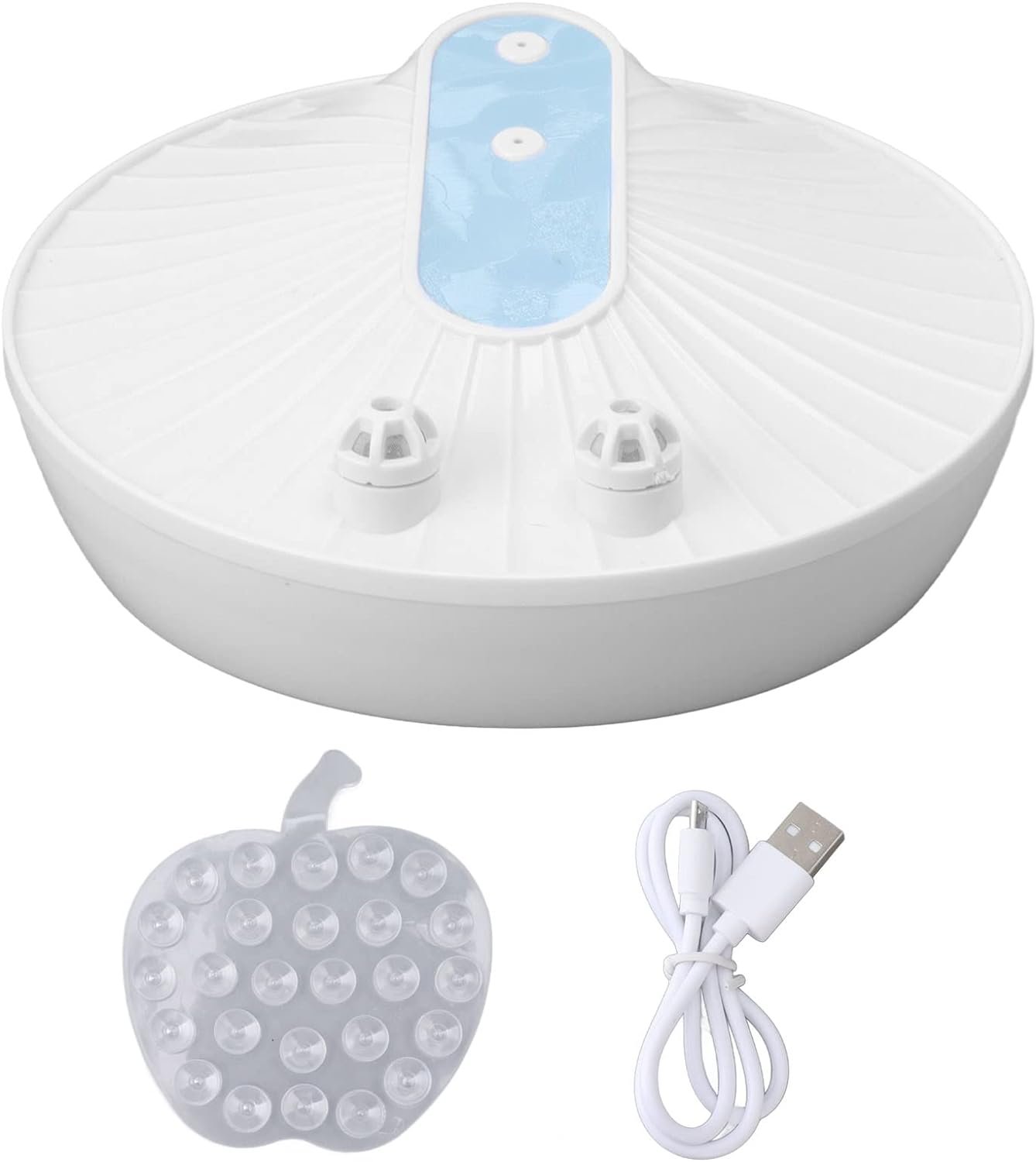 Acouto Mini Dishwasher, USB Charging Bubble Fruit Vegetable Dish Washer Built in Battery for Household Dorms Apartments