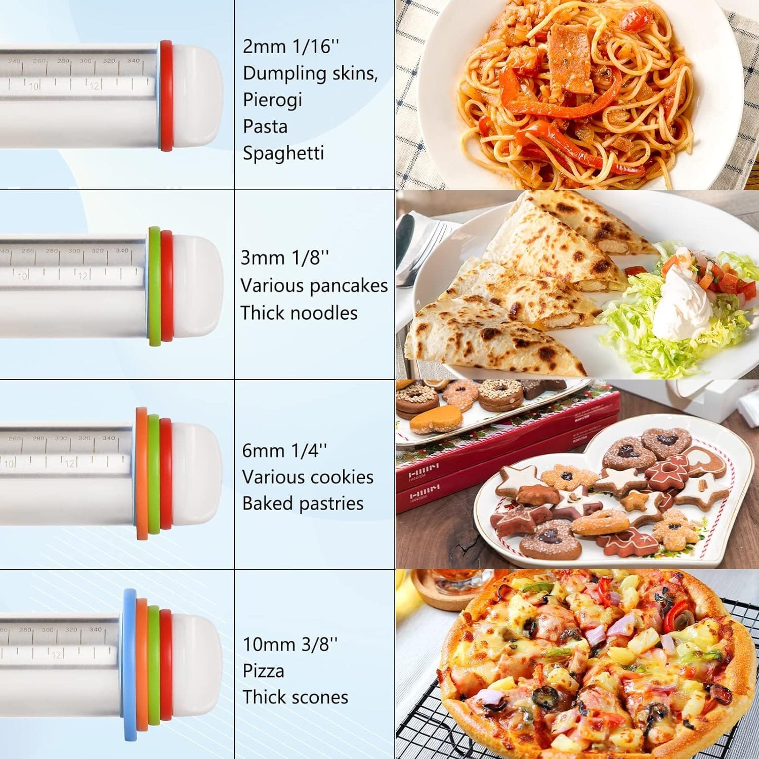 adjustable-rolling-pin-with-4-thickness-rings-stainless-steel-dough-roller-pizza-roller-handle-press-design-with-measure - Cooking Appliance World