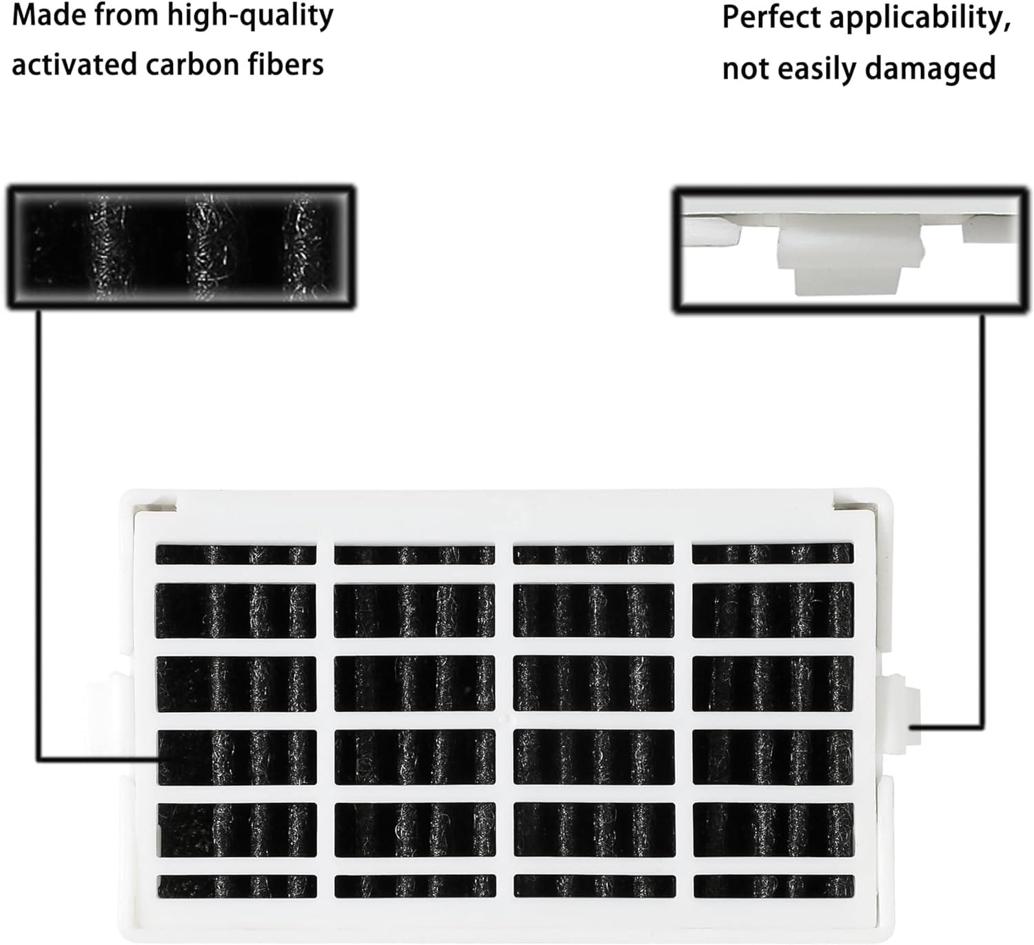 Air Filter For Whirlpool Refrigerator WRF560SEYM05, WRF560SEHZ00, WRF560SEHZ02, WRF560SEHZ03, WRF736SDAM14, WRF757SDHZ02/04, WRF767SDHZ03/04, WRF767SDHZ00 Fresh Flow Air Filter Replacement. Air Filter For Whirlpool Refrigerator WRF560SEYM05, WRF560SEHZ00, WRF560SEHZ02, WRF560SEHZ03, WRF736SDAM14, WRF757SDHZ02/04, WRF767SDHZ03/04, WRF767SDHZ00 Fresh Flow Air Filter Replacement.