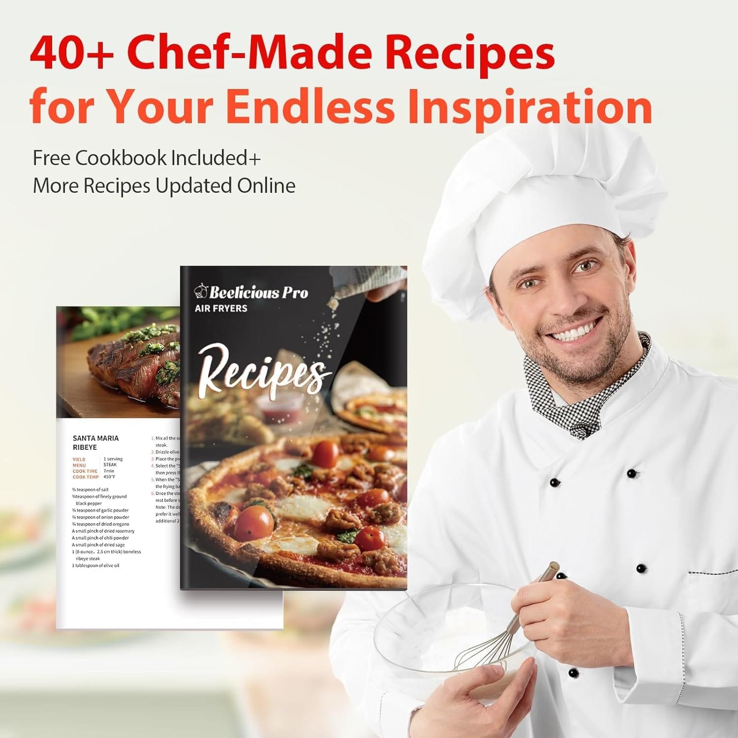 Air Fryer,Beelicious® 8-in-1 Smart Compact 4QT Air Fryers,Shake Reminder,450°F Digital Airfryer with Flavor-Lock Tech,Tempered Glass Display,Dishwasher-Safe  Nonstick,Fit for 1-3 People,Black