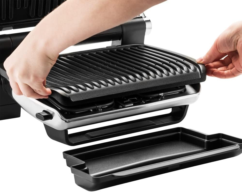 All-Clad AutoSense Stainless Steel Indoor Grill, Panini Press XL Automatic Cooking 1800 Watts Smokeless, Removable Plates, Dishwasher Safe All-Clad AutoSense Stainless Steel Indoor Grill, Panini Press XL Automatic Cooking 1800 Watts Smokeless, Removable Plates, Dishwasher Safe