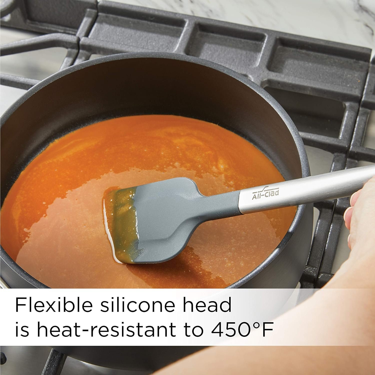 All-Clad Specialty Silicone Kitchen Gadgets Pastry Brush Kitchen Tools, Kitchen Hacks Silver