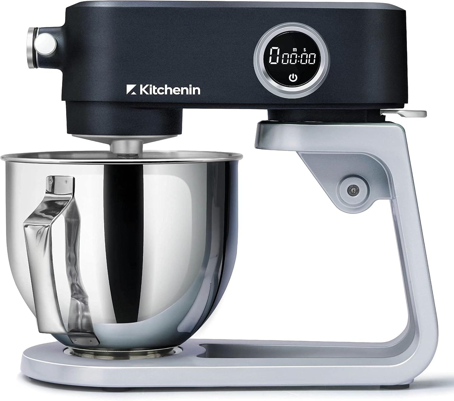 All Metal Stand Mixer,Kitchenin 5.3-Quart 8-Speeds Tilt-Head Food Mixer,400 Watt DC Motor (Classic Orange), (km50)