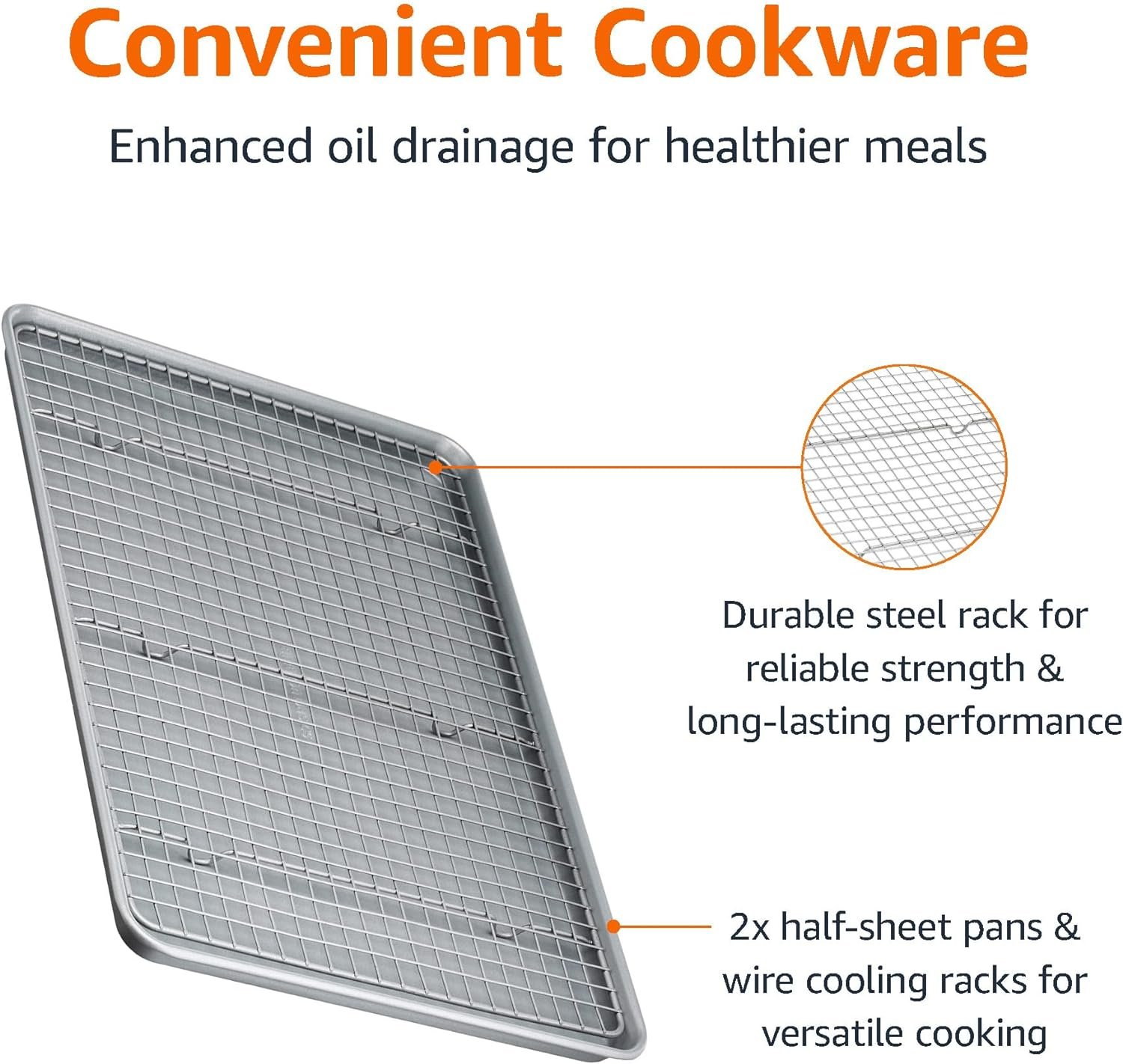 Amazon Basics Nonstick Baking Sheets & Cooling Rack Set Review post thumbnail image