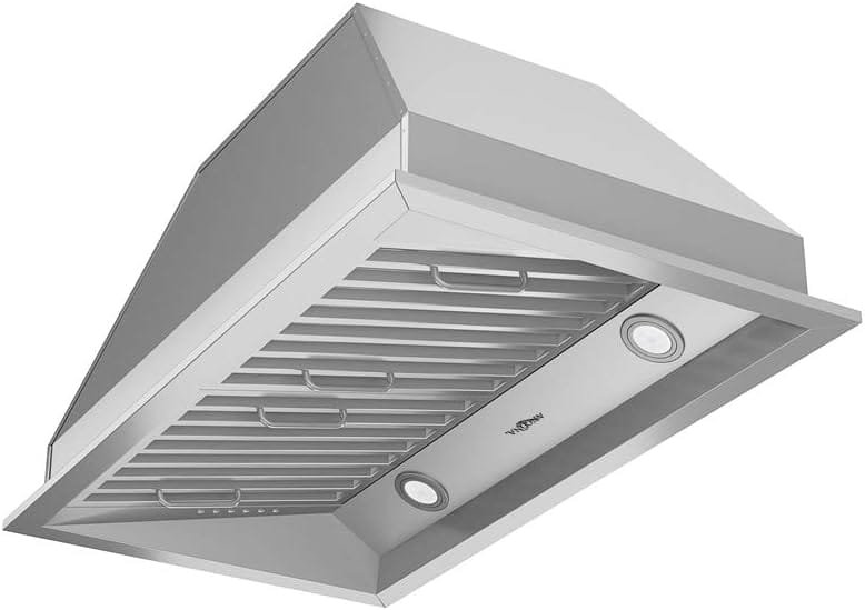 Ancona AN-1313 Chef Series Built-in 34 Ducted 600 CFM Insert Range Hood with LED Lights in Stainless Steel