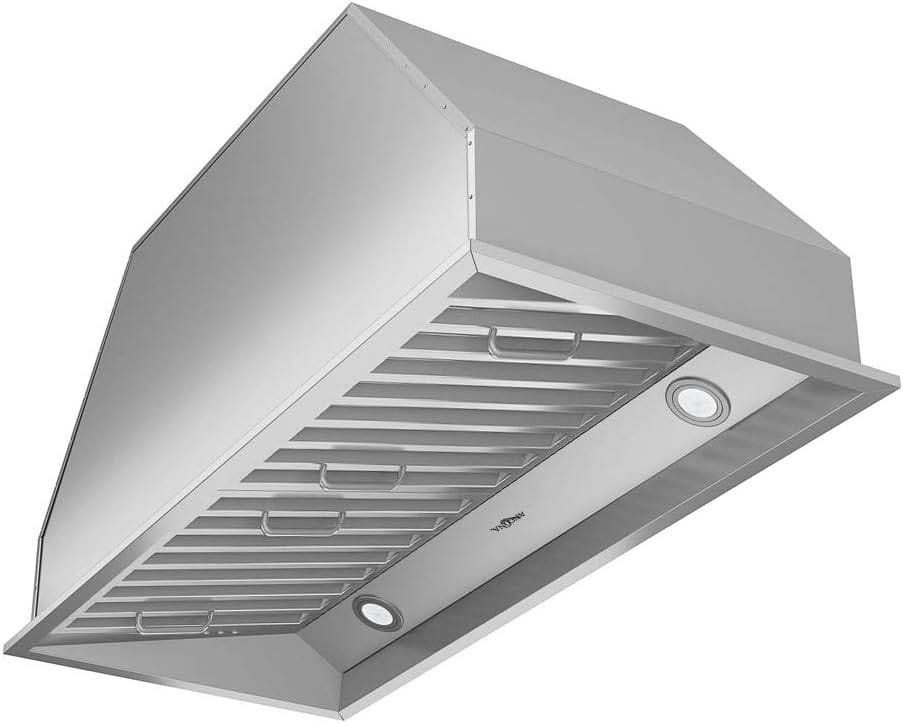 Ancona AN-1313 Chef Series Built-in 34 Ducted 600 CFM Insert Range Hood with LED Lights in Stainless Steel