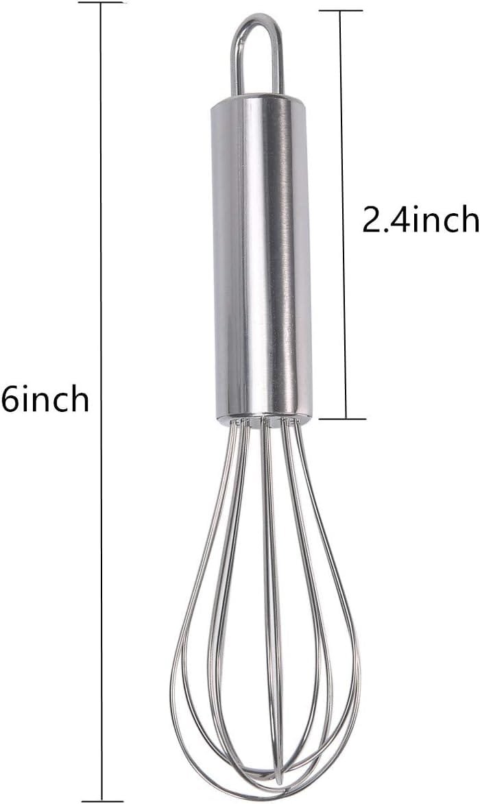 Aniso Stainless Steel Whisk (8.4 inches, Silver)