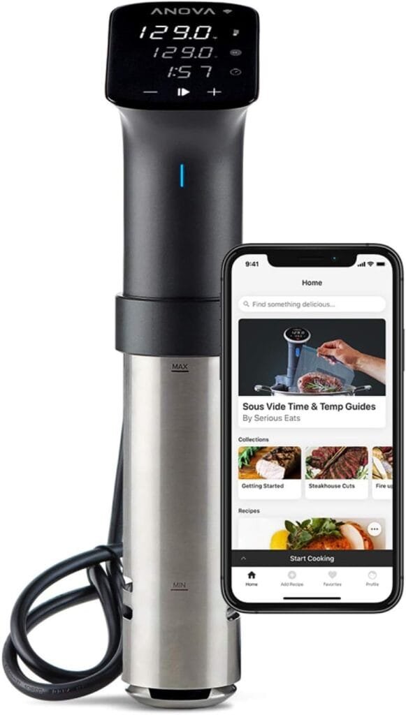 Anova Culinary Sous Vide Precision Cooker Pro, 1200 Watts, Black and Silver Anova Culinary Sous Vide Precision Cooker Pro, 1200 Watts, Black and Silver