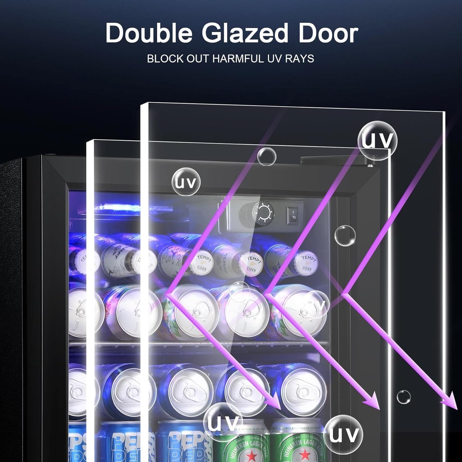 antarctic-star-12-bottle48-can-beverage-refrigerator-wine-coolercabinet-mini-drink-fridge-clear-front-glass-door-counter-3 - Cooking Appliance World