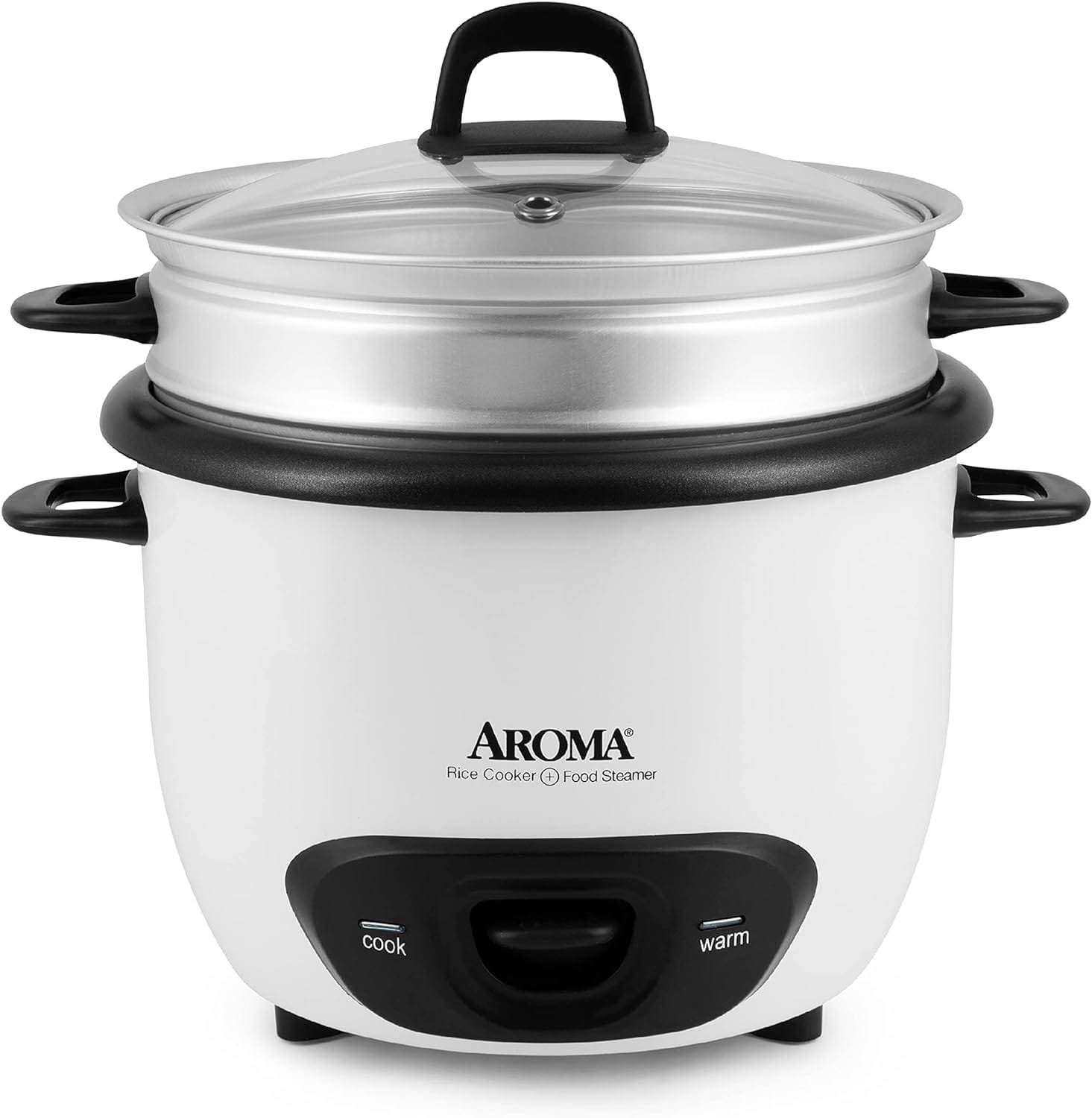 Aroma Housewares 14-Cup (Cooked) (7-Cup UNCOOKED) Pot Style Rice Cooker and Food Steamer (ARC-747-1NG),White Aroma Housewares 14-Cup (Cooked) (7-Cup UNCOOKED) Pot Style Rice Cooker and Food Steamer (ARC-747-1NG),White