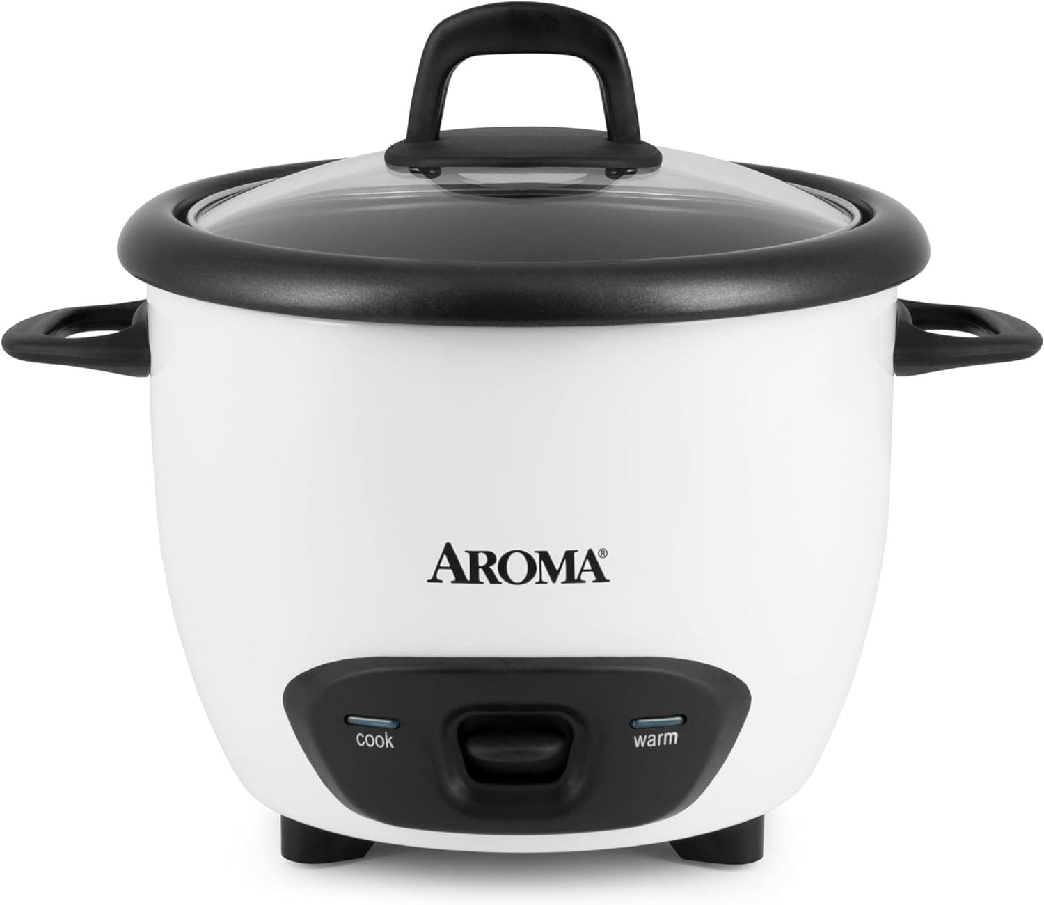 Aroma Housewares 6-Cup (Cooked) (3-Cup UNCOOKED) Pot-Style Rice Cooker (ARC-743G) , White Aroma Housewares 6-Cup (Cooked) (3-Cup UNCOOKED) Pot-Style Rice Cooker (ARC-743G) , White