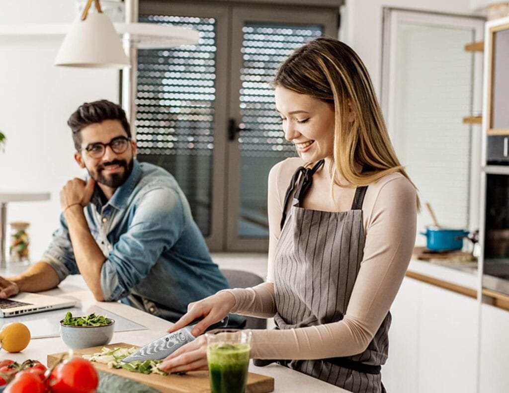 ASETY Damascus Knife Set 3 PCS, NSF Food-Safe Japanese Kitchen Knife Set with VG10 Steel Core, Ultra-Sharp Professional Chef Knife Set and Full Tang G10 Handle, Gift Box