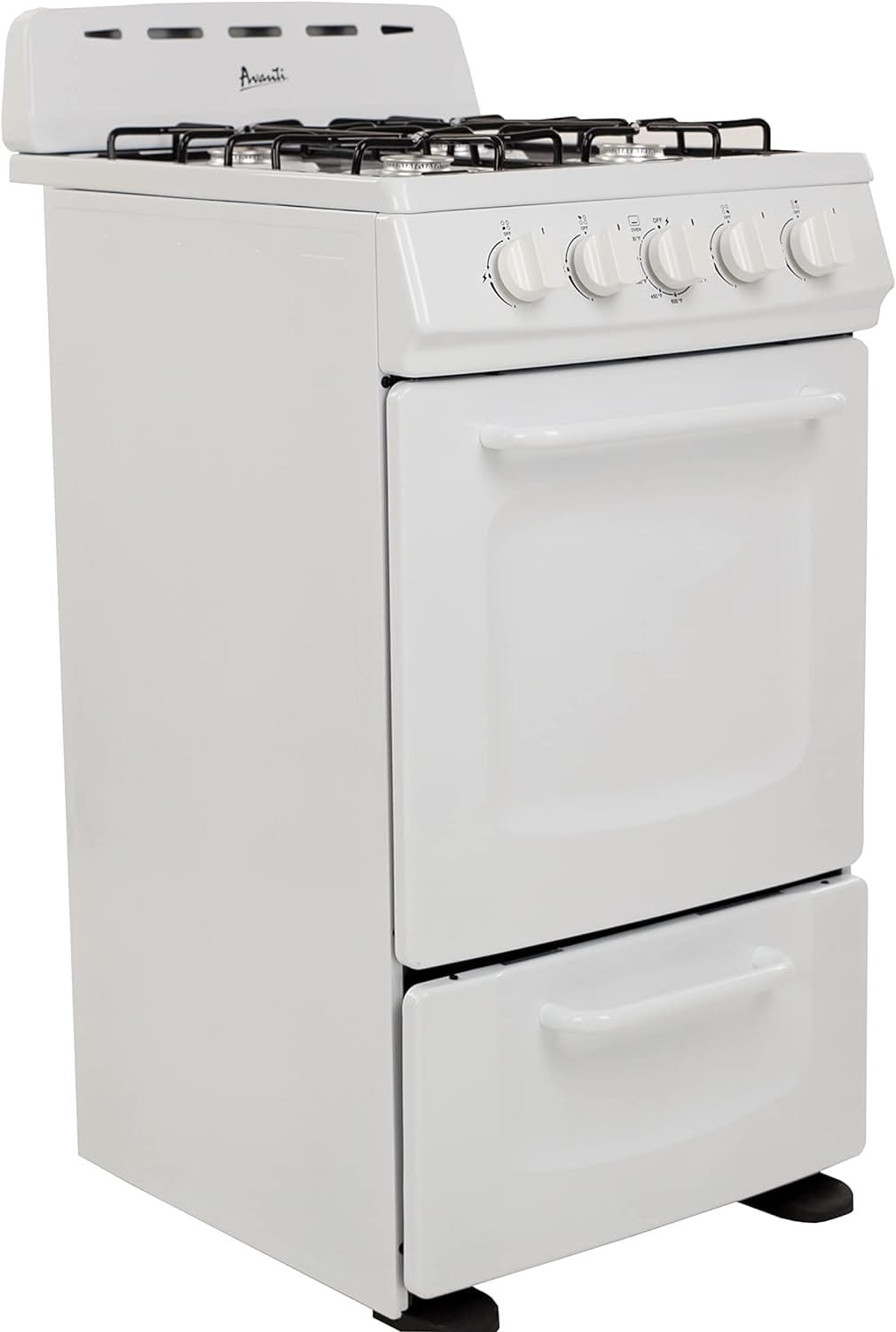 Avanti GRO24P0W GRO24 24 Gas Range Oven with Solid Metal Door, in White Avanti GRO24P0W GRO24 24 Gas Range Oven with Solid Metal Door, in White