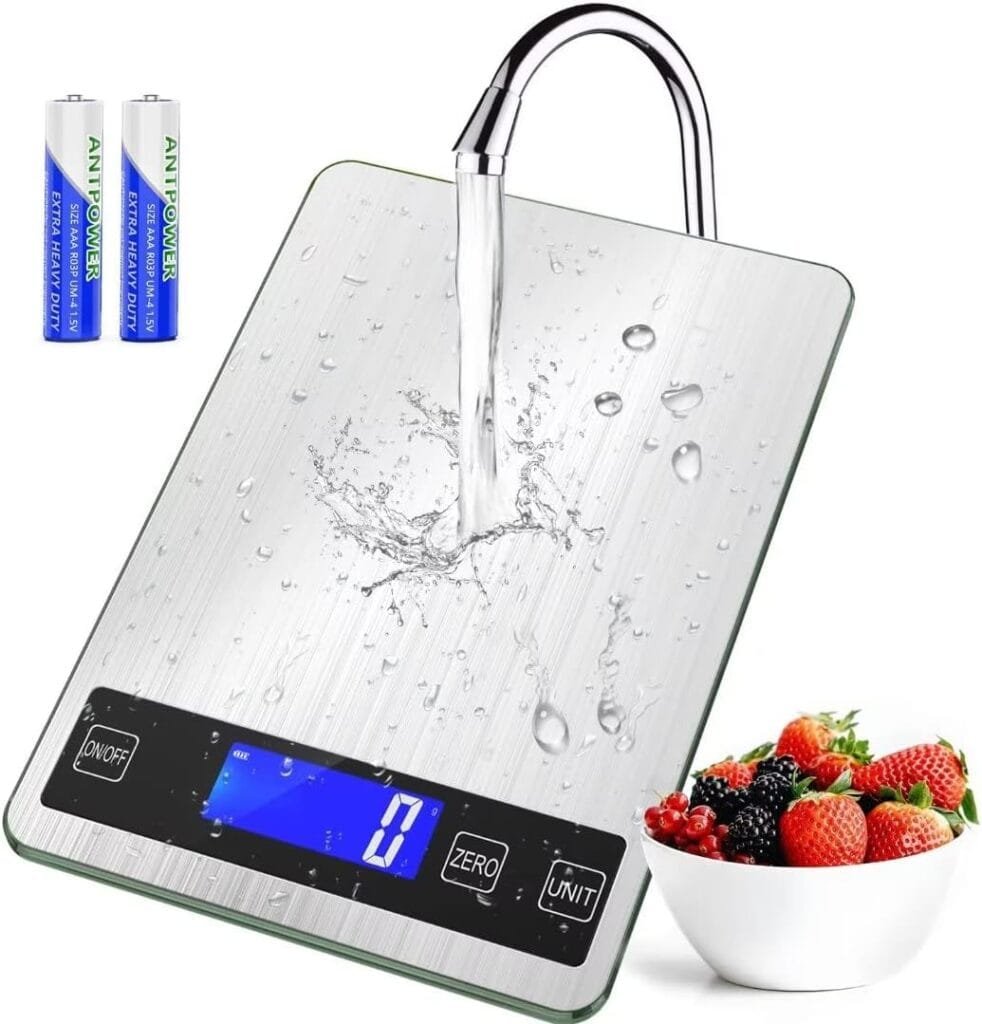 BACK KTCL Cooking Master Digital Food Kitchen Scale, 22lb Weight Multifunction Scale Measures in Grams and Ounces for Cooking Baking, 1g/0.1oz Precise Graduation, Stainless Steel and Tempered Glass BACK KTCL Cooking Master Digital Food Kitchen Scale, 22lb Weight Multifunction Scale Measures in Grams and Ounces for Cooking Baking, 1g/0.1oz Precise Graduation, Stainless Steel and Tempered Glass