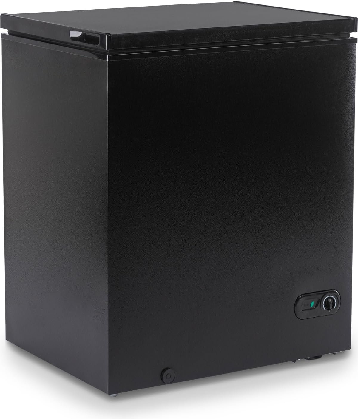 Black Chest Freezer,3.5 Cu Ft Compact Freezer with 7 Level Adjustable Temperature,Top Open Door Freezer with Removable Storage Basket,Energy Saving Deep Freezer (Black,3.5 Cu Ft) Black Chest Freezer,3.5 Cu Ft Compact Freezer with 7 Level Adjustable Temperature,Top Open Door Freezer with Removable Storage Basket,Energy Saving Deep Freezer (Black,3.5 Cu Ft)