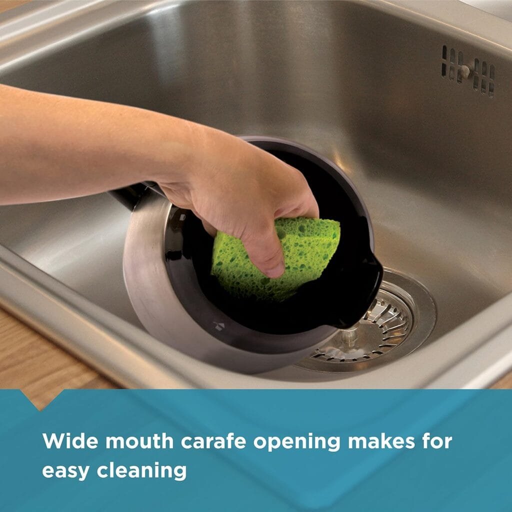 BLACK+DECKER 12 Cup Thermal Programmable Coffee Maker with Brew Strength and VORTEX Technology, Black/Steel, CM2046S