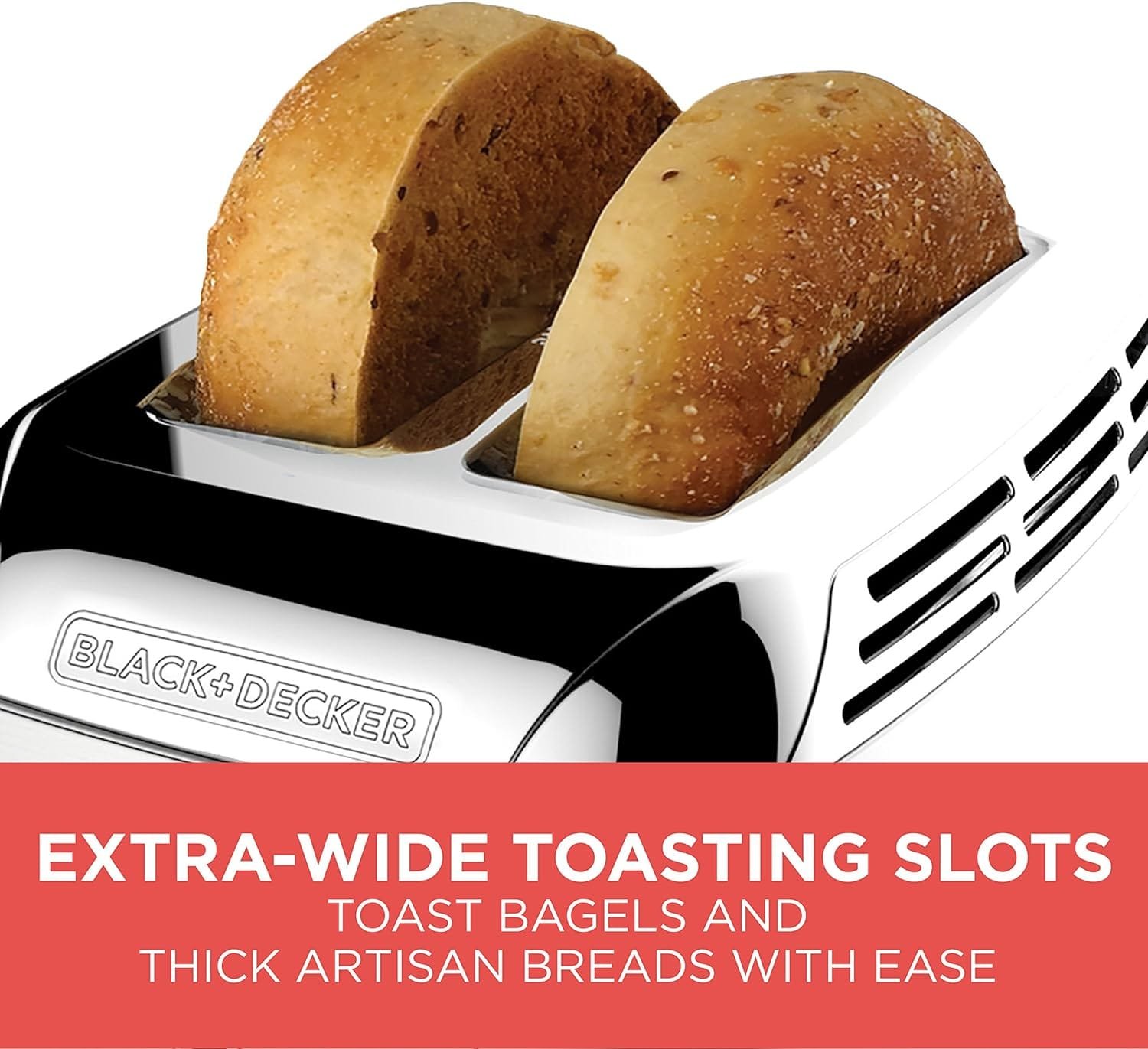 BLACK+DECKER TR3500SD Rapid Toast 2-Slice Toaster, Stainless Steel BLACK+DECKER TR3500SD Rapid Toast 2-Slice Toaster, Stainless Steel