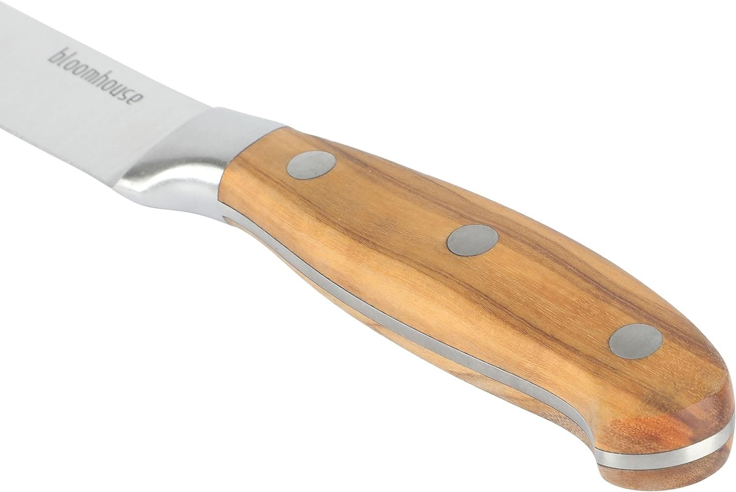 Bloomhouse - Oprahs Favorite Things - 8 Inch German Steel Chef Knife W/Italian Olive Wood Forged Handle
