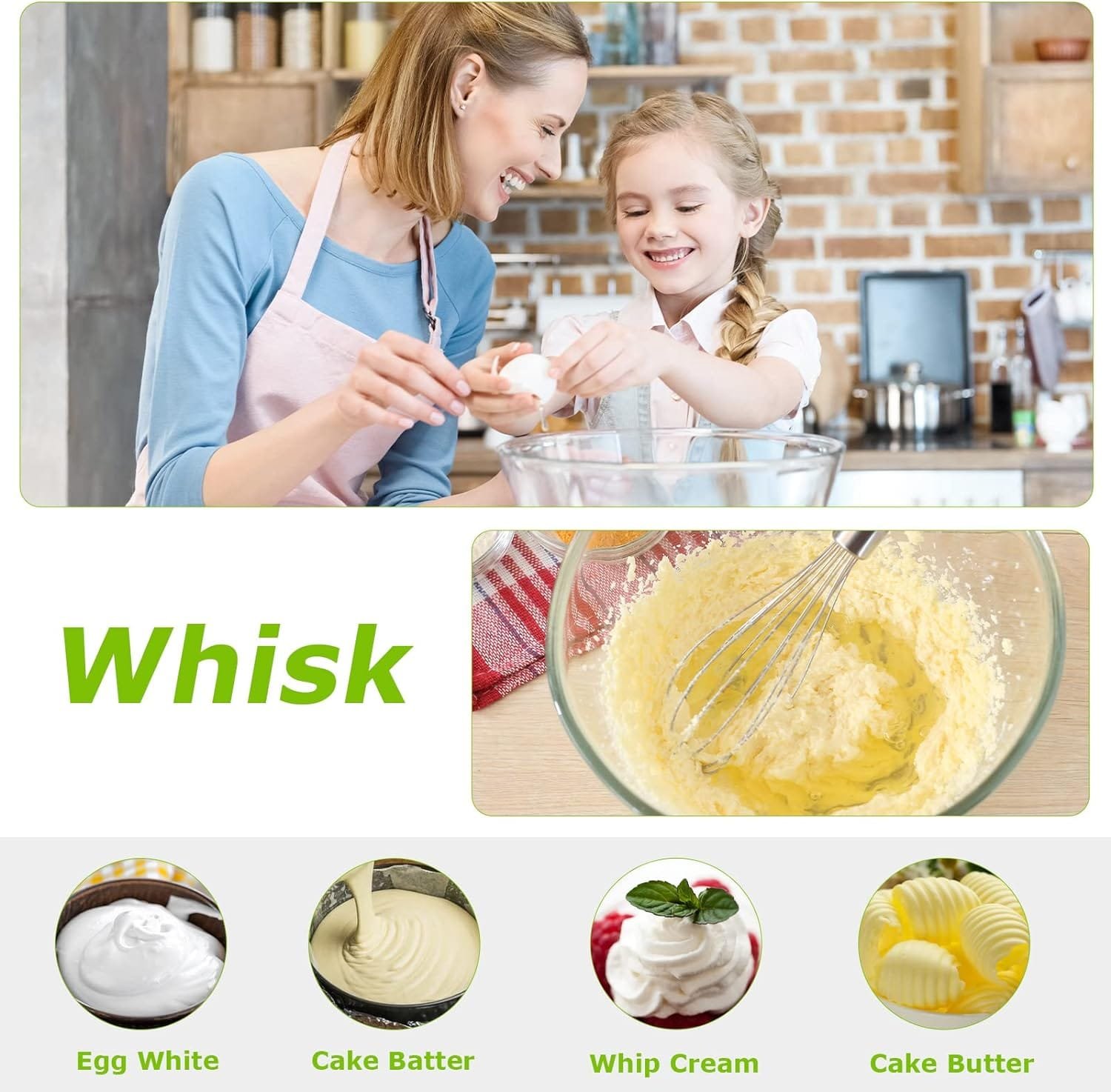 Bonsenkitchen Immersion Blender, 20 Variable Speeds  Turbo, 4-In-1 Stainless Steel Handheld Blender Stick Mixer with Egg Whisk, Beaker  Chopper Bowl