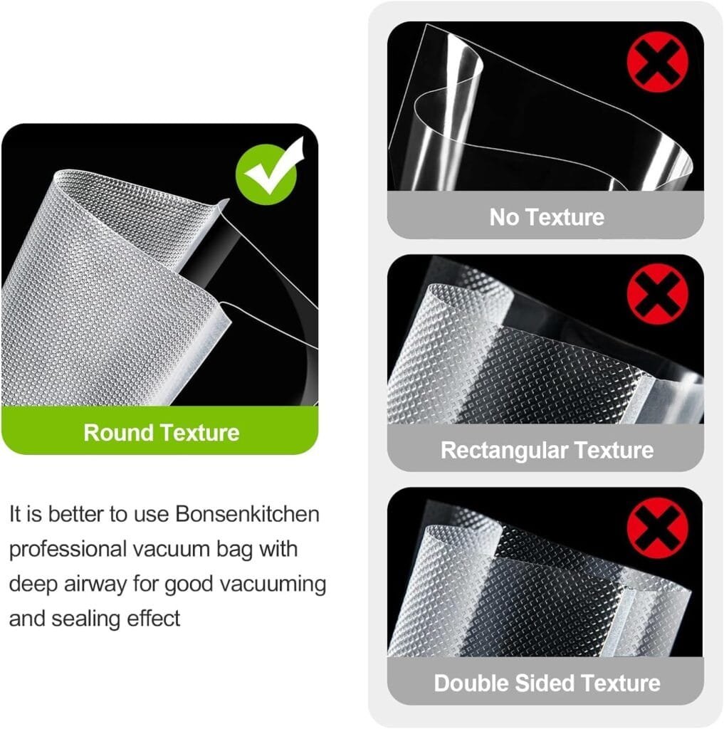 Bonsenkitchen Vacuum Sealer Machine, Stainless Steel Vacuum Food Sealer with 8-in-1 Vacuum Sealing System, 6 Food Vacuum Modes, Built-in Cutter and Bag Bonsenkitchen Vacuum Sealer Machine, Stainless Steel Vacuum Food Sealer with 8-in-1 Vacuum Sealing System, 6 Food Vacuum Modes, Built-in Cutter and Bag