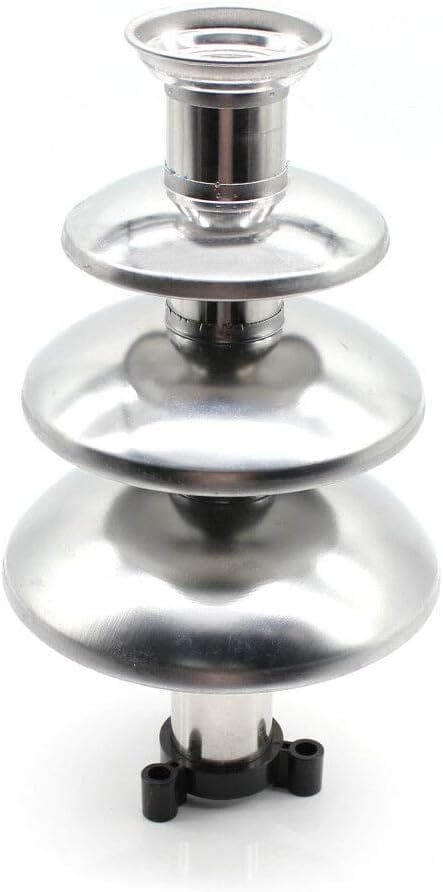 BoTaiDaHong Chocolate Fondue Fountain 4 Tier Entertainment Party Fruit Dessert Dip Heat Base Stainless Steel Luxury Hot Chocolate Cream Fountain Commercial Max Capacity 1KG for Party Restaurant Wedding Hotel BoTaiDaHong Chocolate Fondue Fountain 4 Tier Entertainment Party Fruit Dessert Dip Heat Base Stainless Steel Luxury Hot Chocolate Cream Fountain Commercial Max Capacity 1KG for Party Restaurant Wedding Hotel