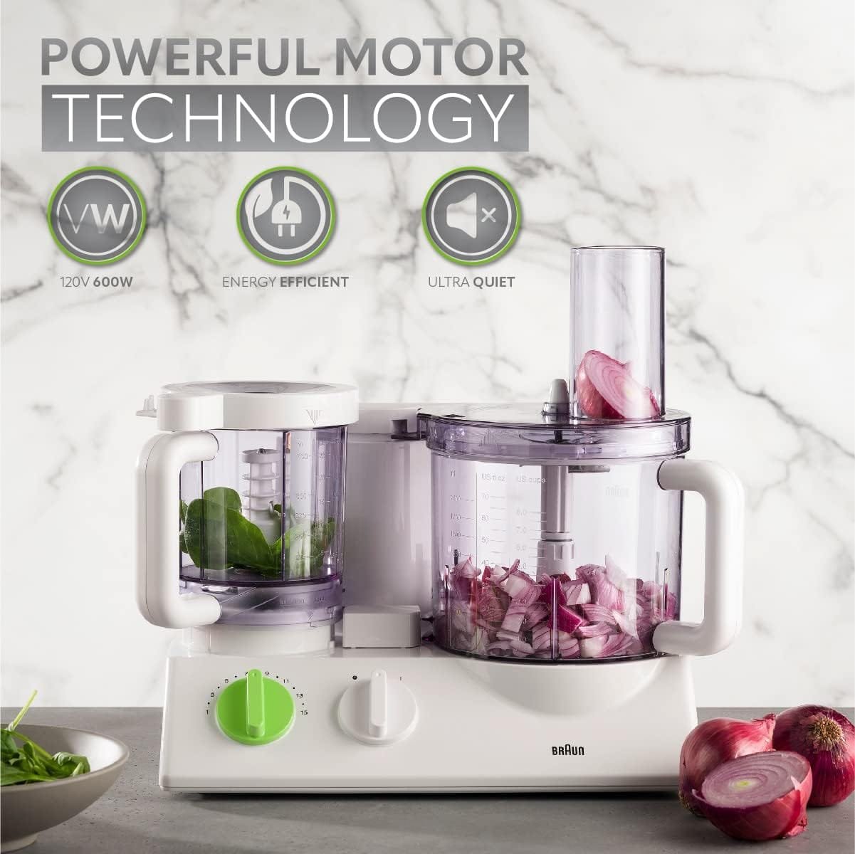 Braun 12 in 1 Multi-Functional Food processor | Kitchen System With Dual Control Technology, chopper, Blender, Juice Extractor, Citrus Juicer and French fry disc-made in Europe with German Engineering Braun 12 in 1 Multi-Functional Food processor | Kitchen System With Dual Control Technology, chopper, Blender, Juice Extractor, Citrus Juicer and French fry disc-made in Europe with German Engineering